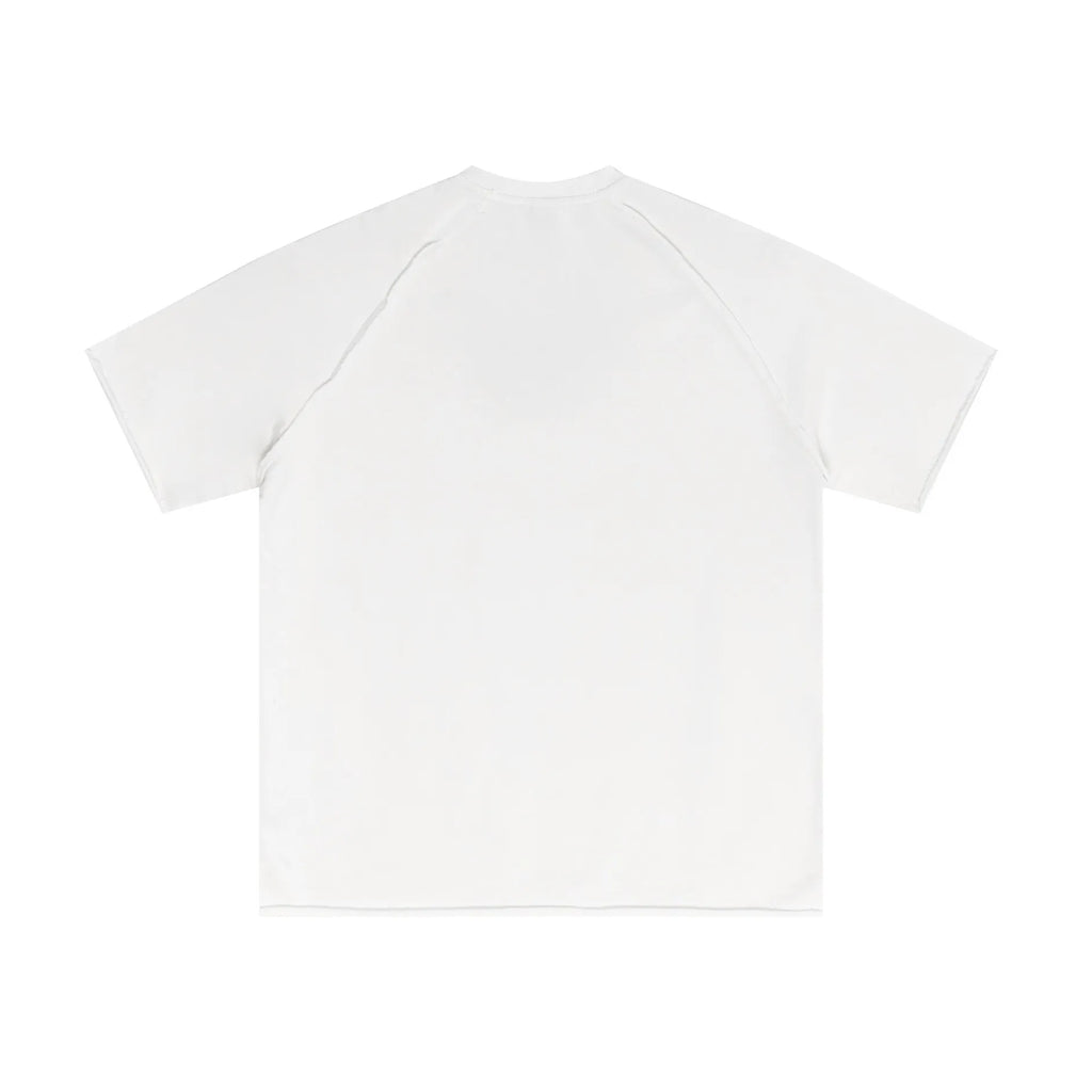 White t-shirt on a white background
