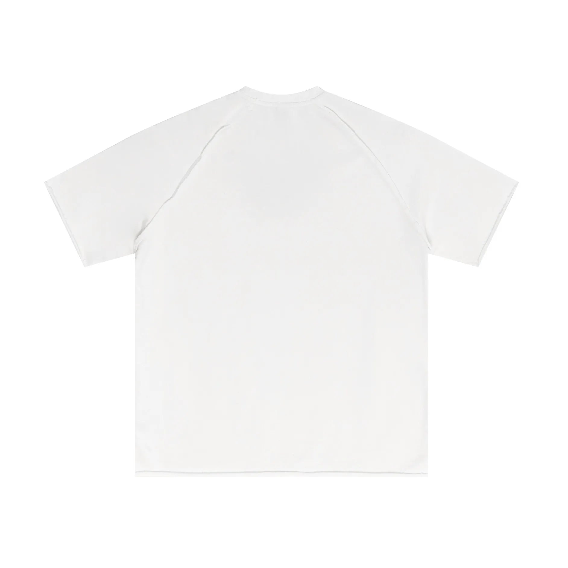 White t-shirt on a white background
