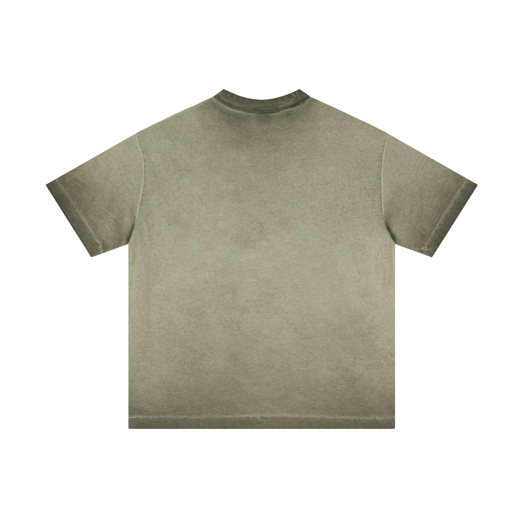Green t-shirt on a white background