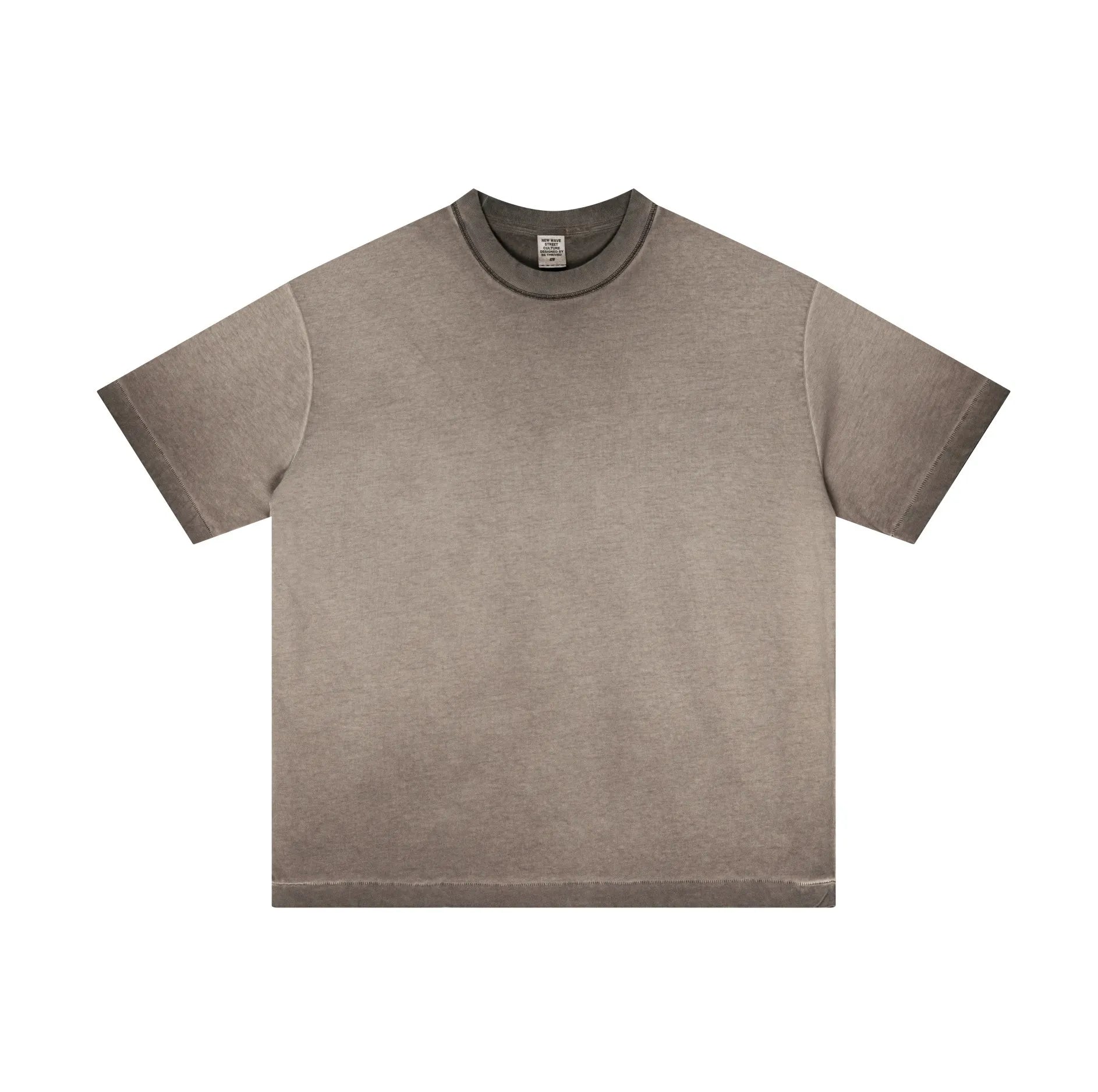 Brown t-shirt on a white background