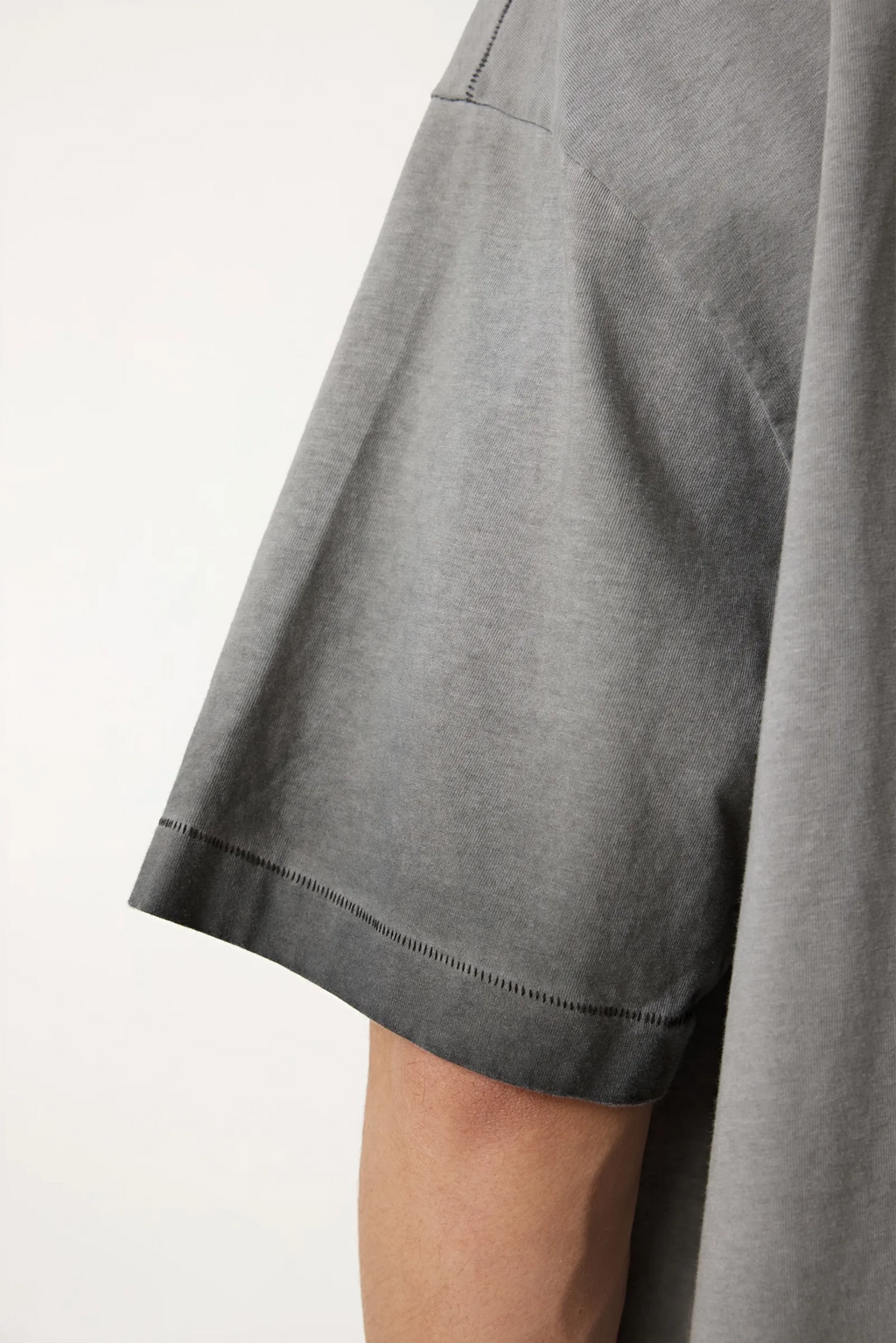 Gray dress with a plain background