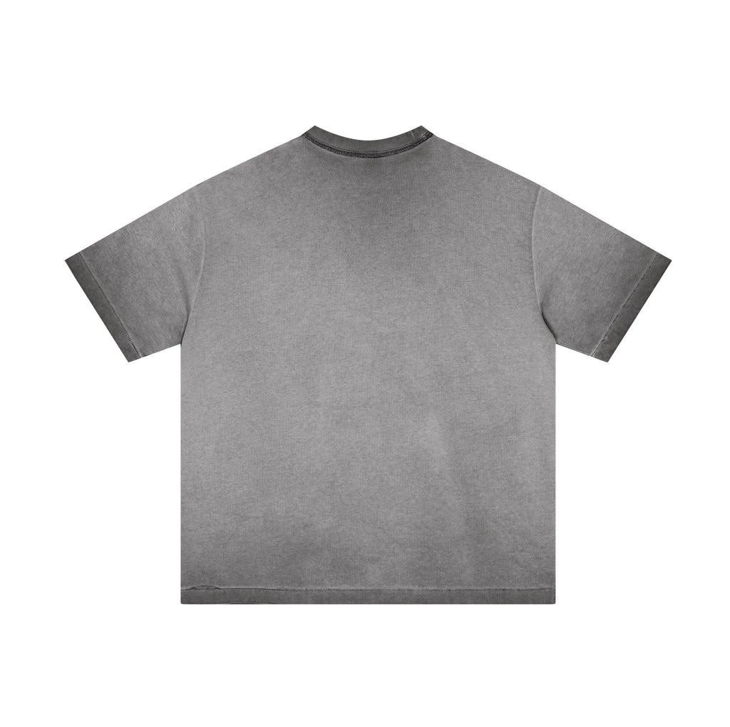 Gray t-shirt on a white background