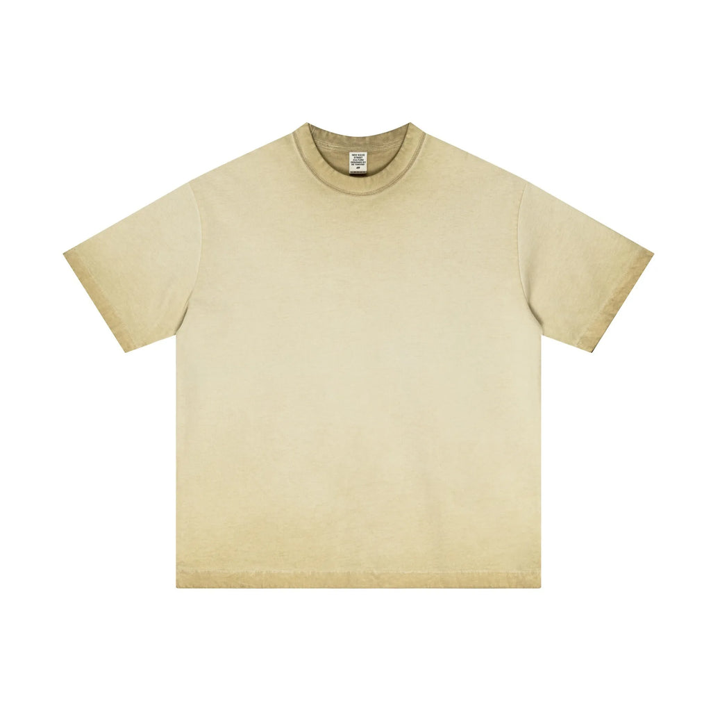 Beige t-shirt on a white background