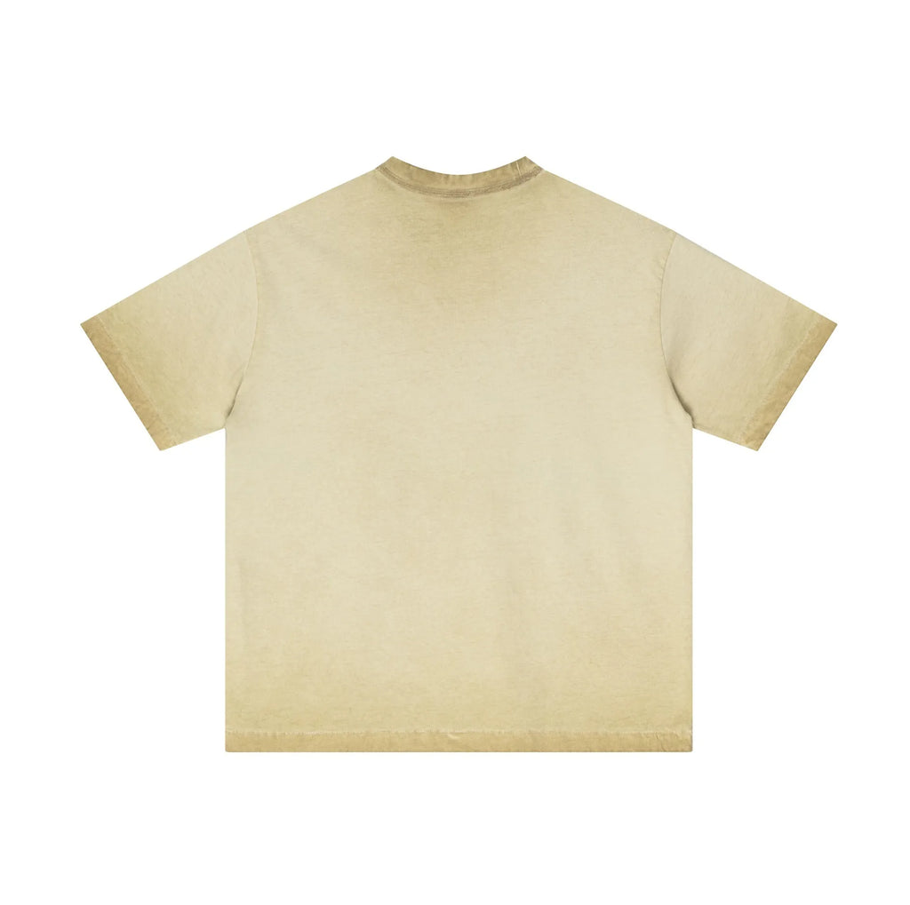 Beige t-shirt on a white background