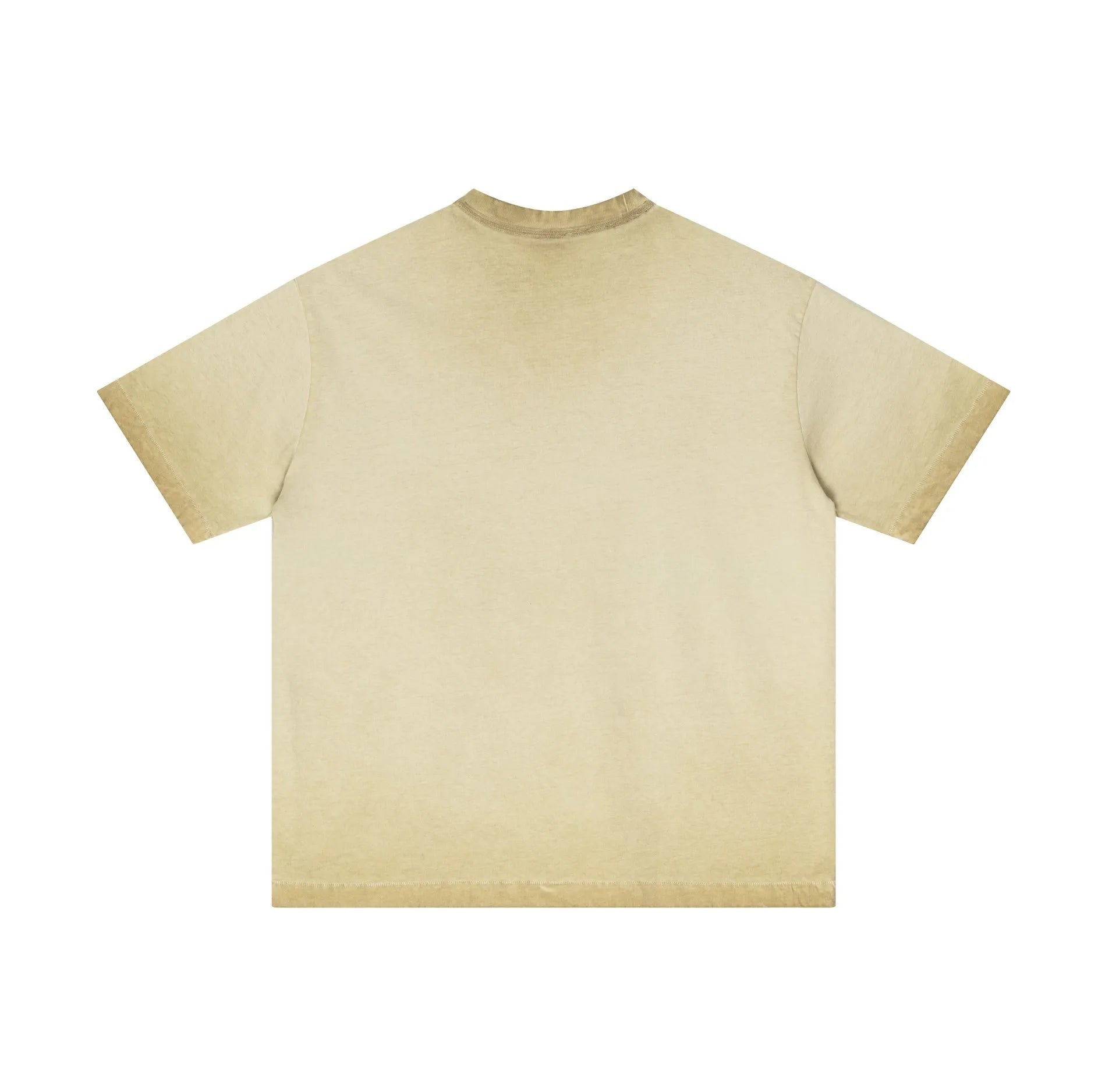 Beige t-shirt on a white background