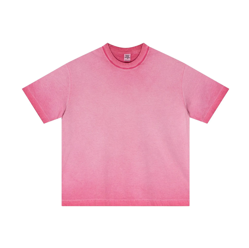Pink t-shirt on a white background