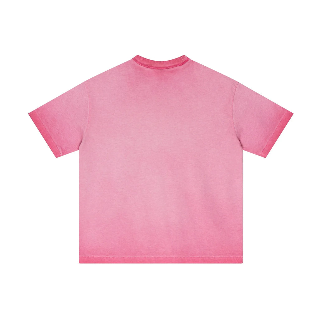 Pink t-shirt on a white background