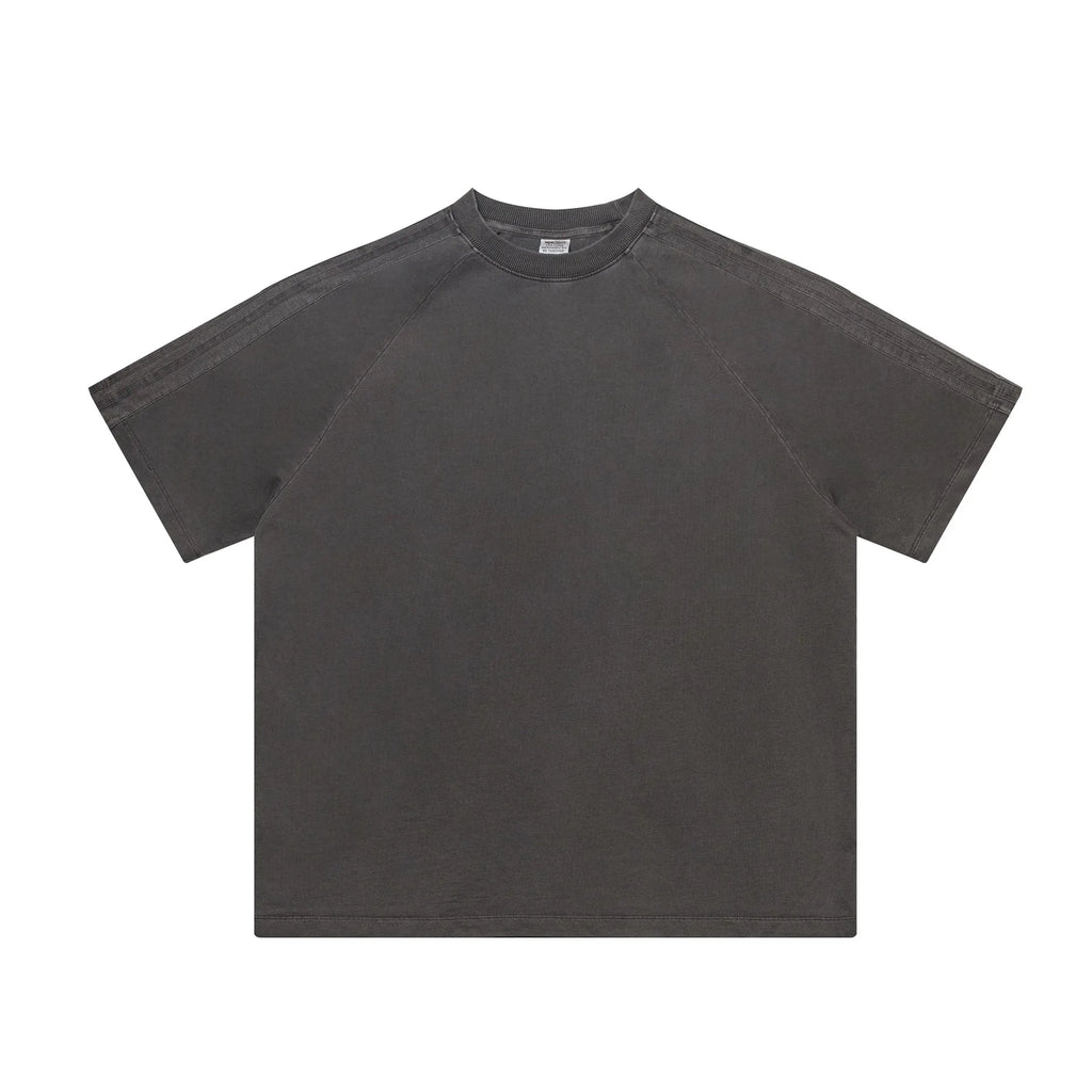 Black t-shirt on a white background