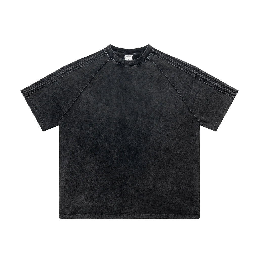 Black t-shirt on a white background