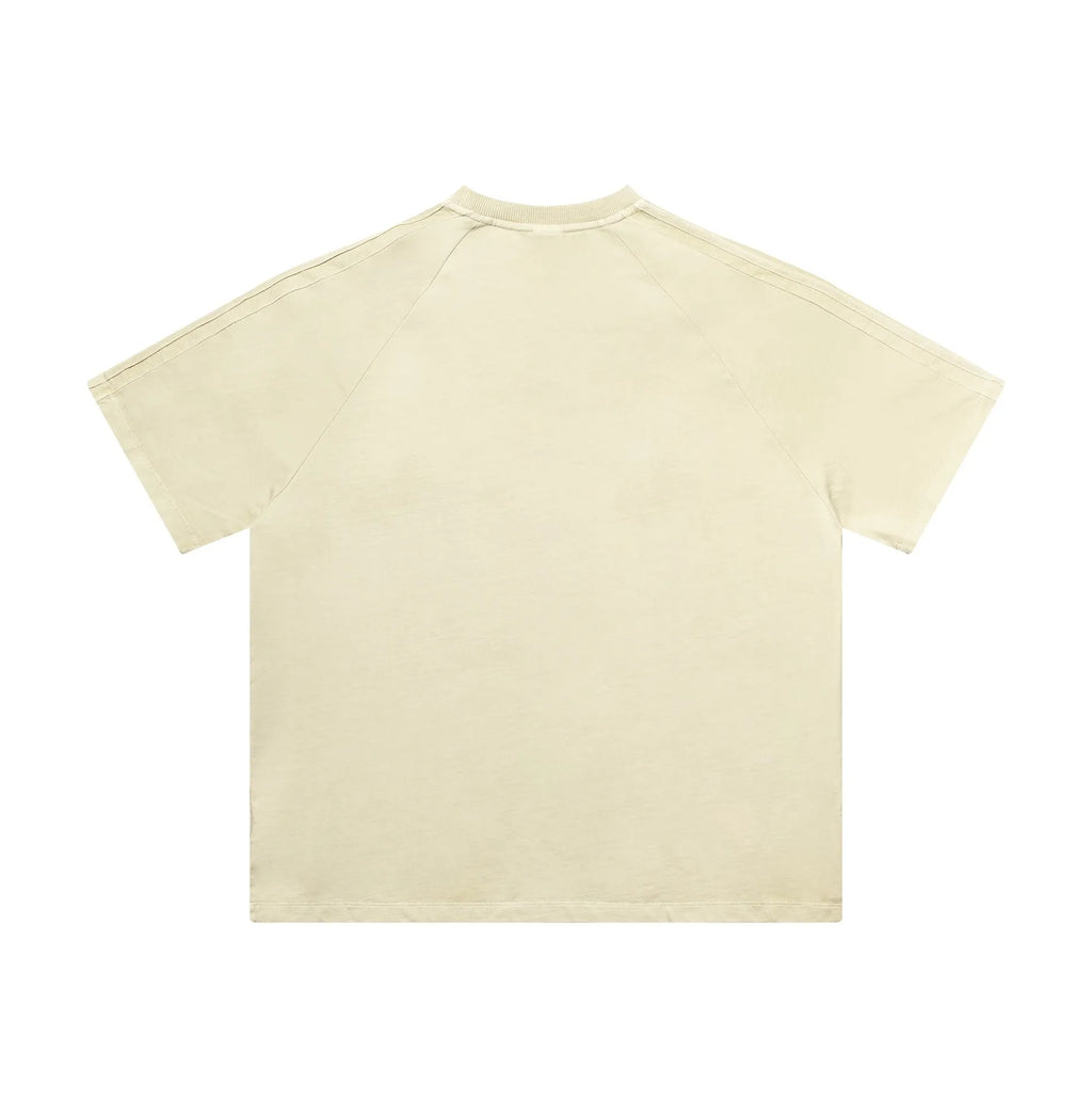 Beige t-shirt on a white background
