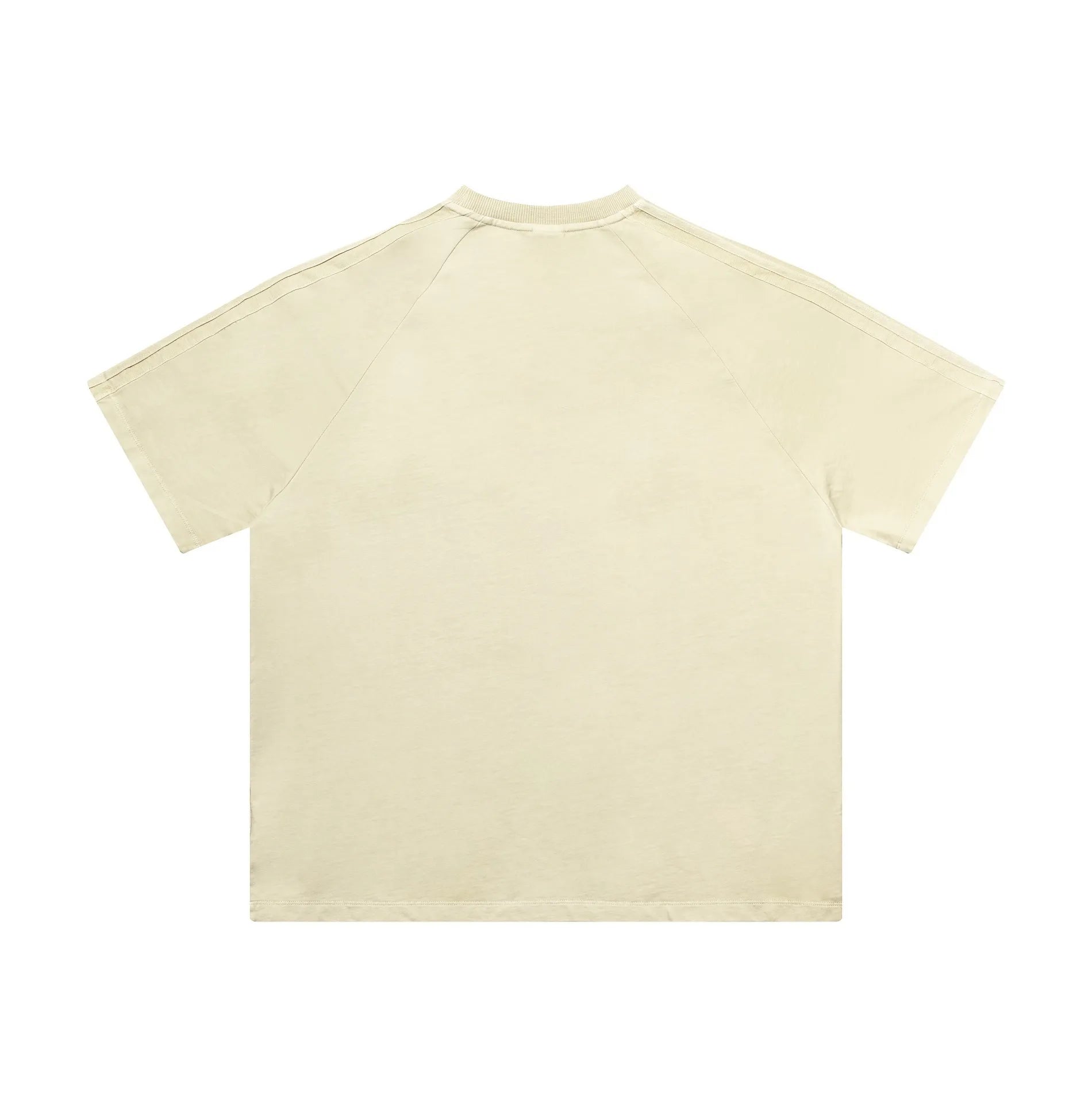 Beige t-shirt on a white background