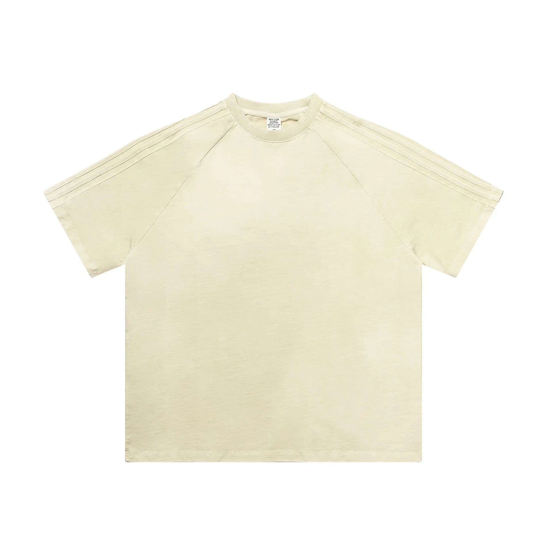 Beige t-shirt on a white background