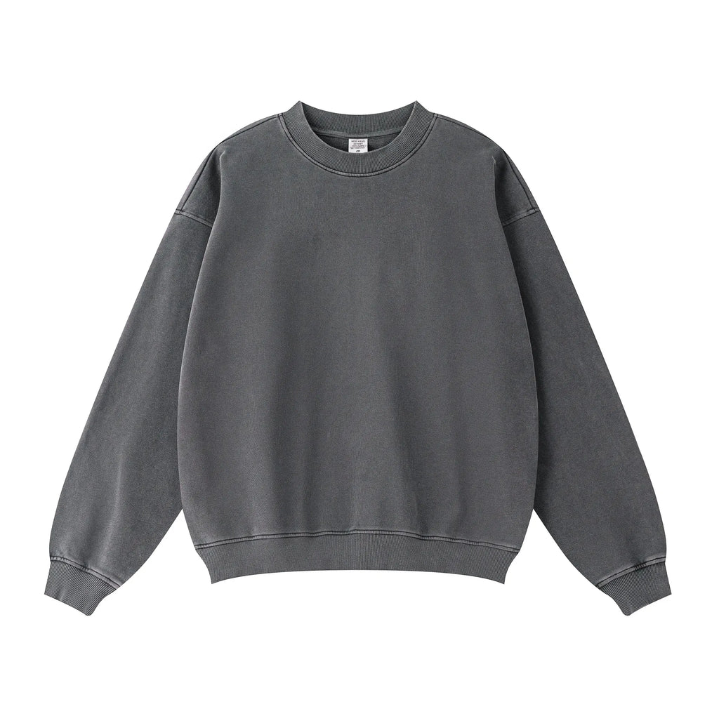 Gray sweatshirt on a white background