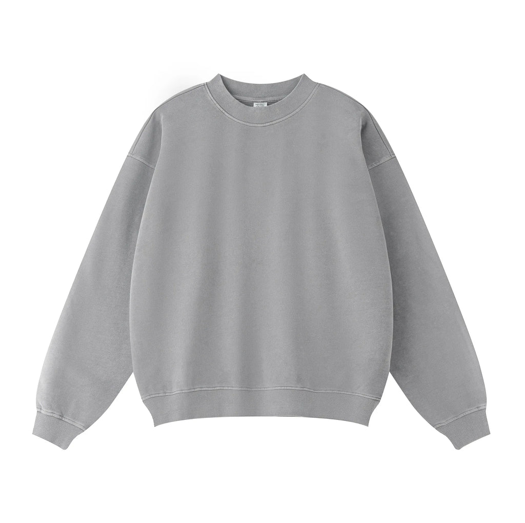 Gray sweatshirt on a white background