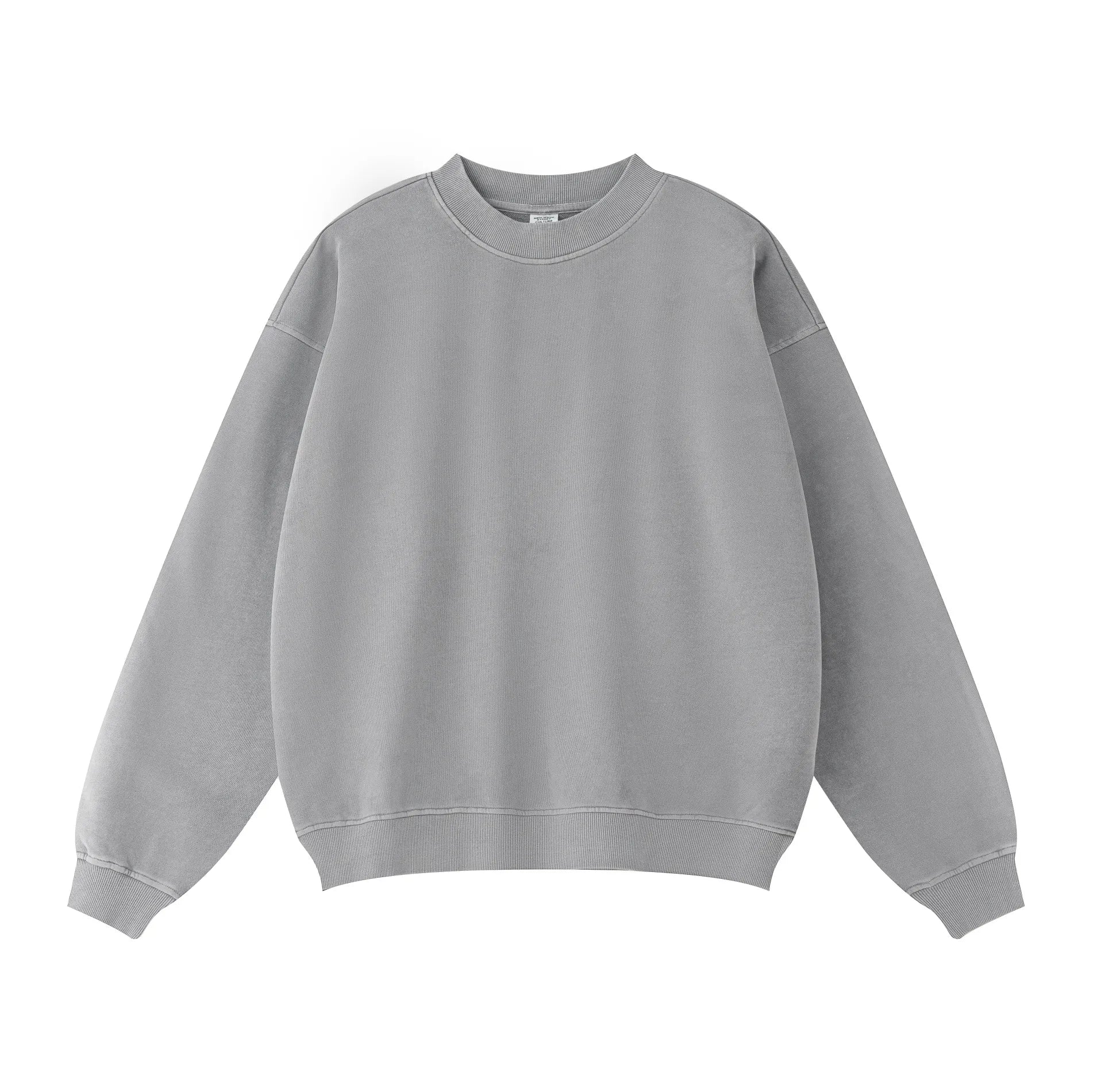 Gray sweatshirt on a white background