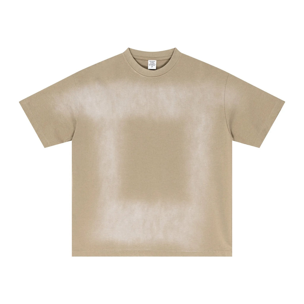 Beige t-shirt on a white background