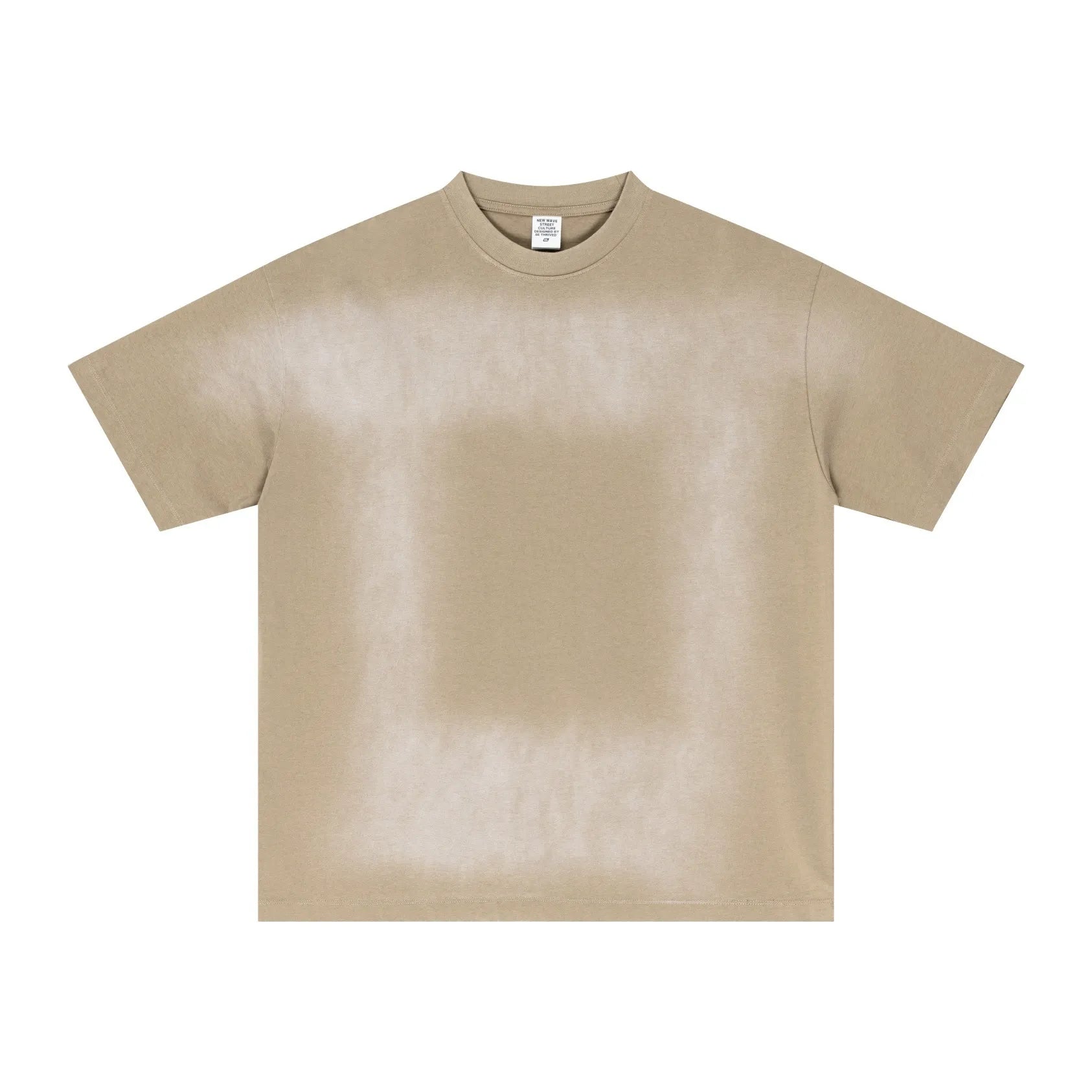 Beige t-shirt on a white background