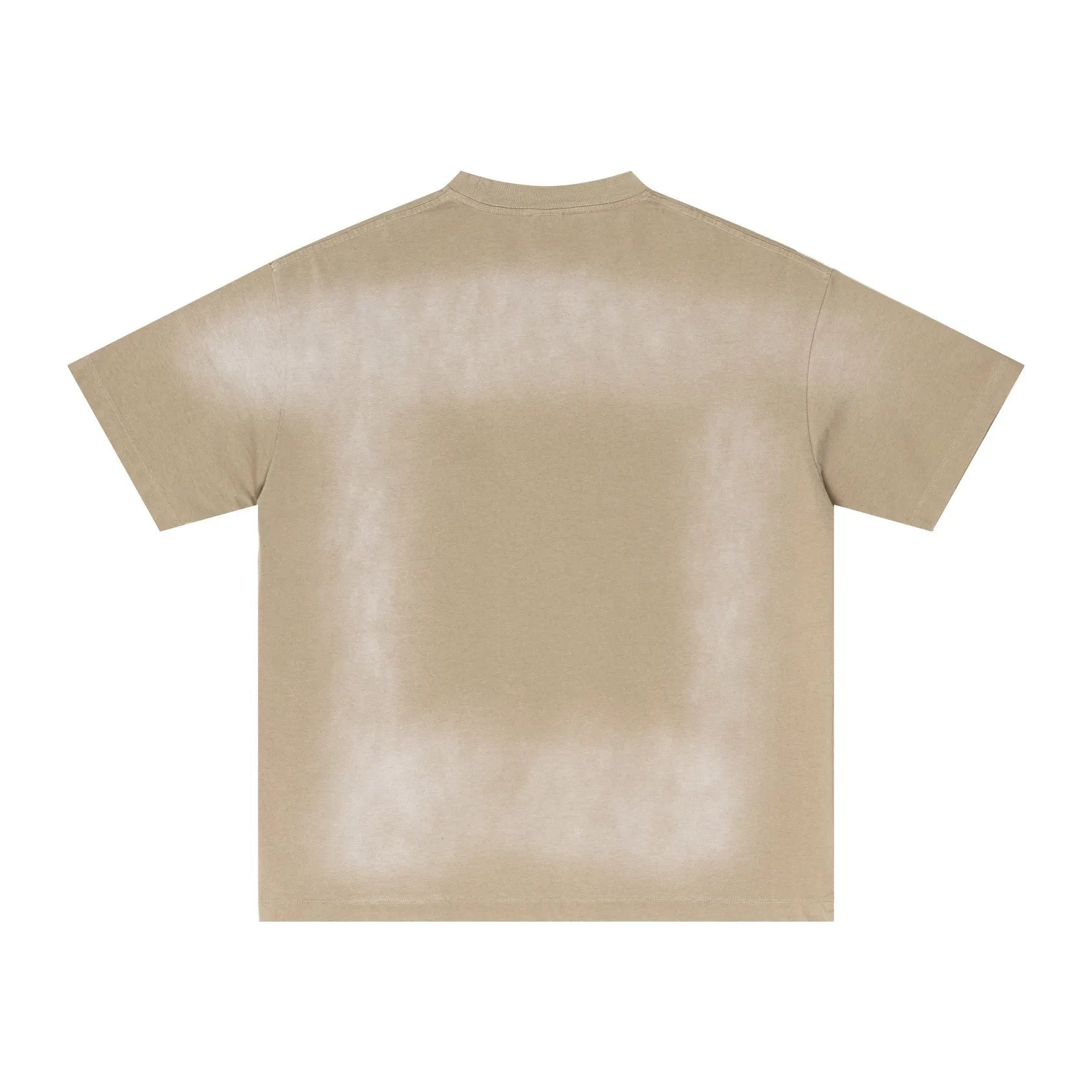 Beige t-shirt on a white background