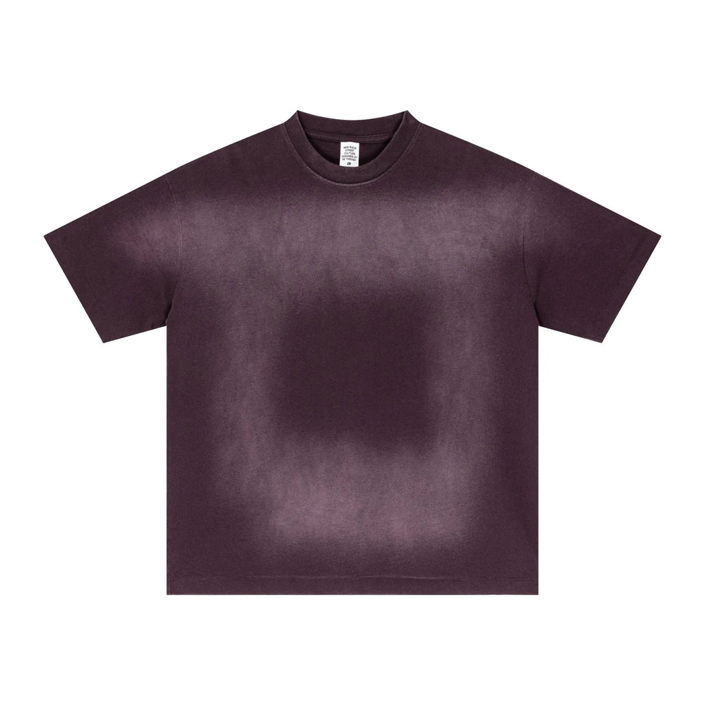 Plain purple t-shirt on a white background