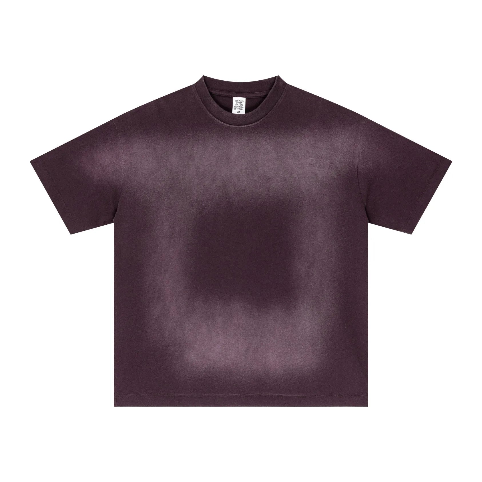 Plain purple t-shirt on a white background