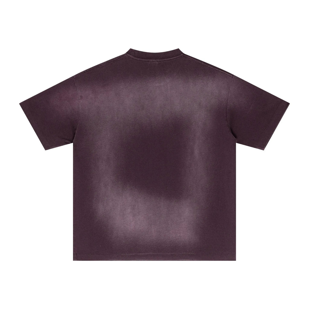 Purple t-shirt on a white background