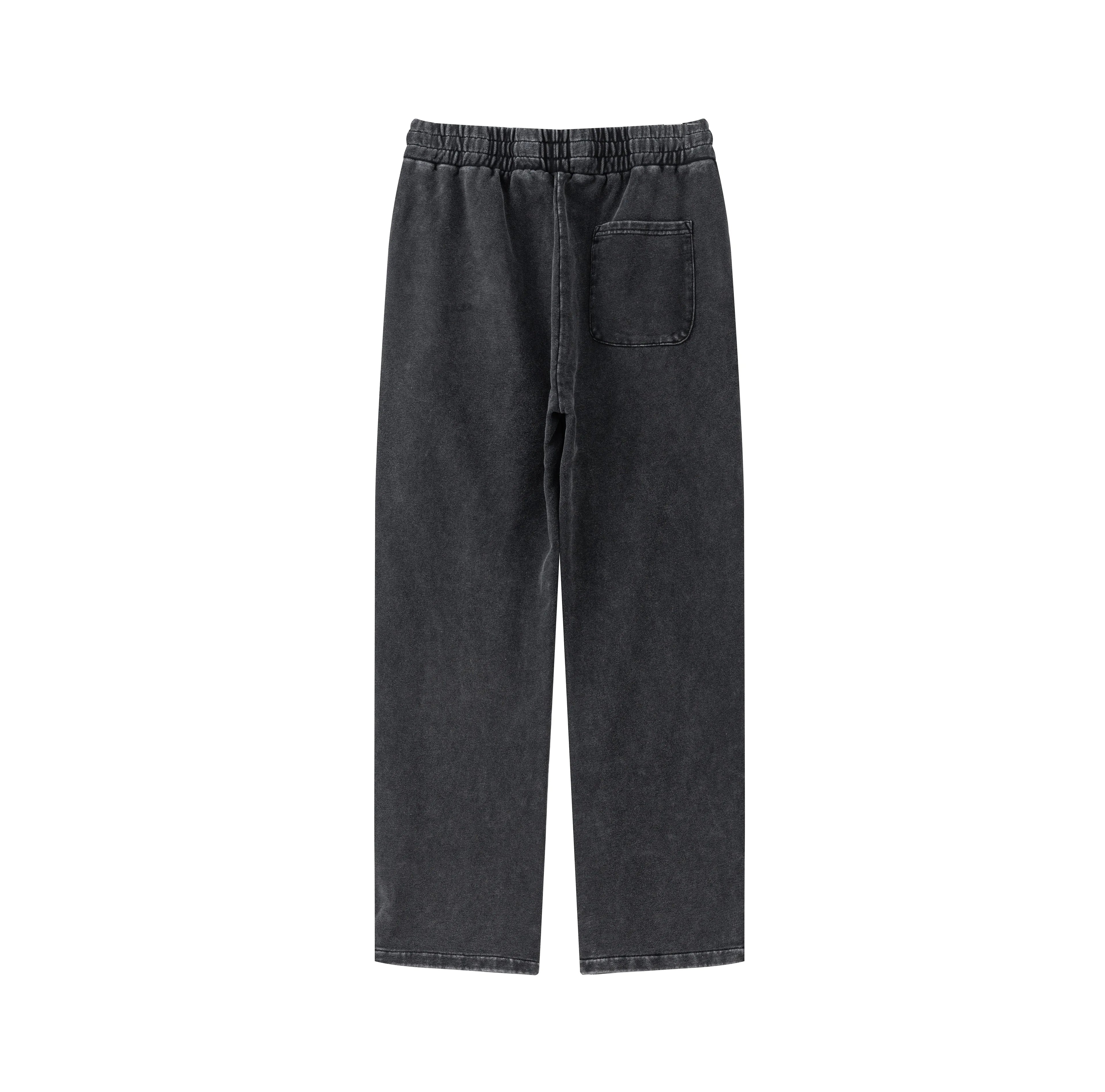 VINTAGE WASH STRAIGHT-LEG SWEATPANTS