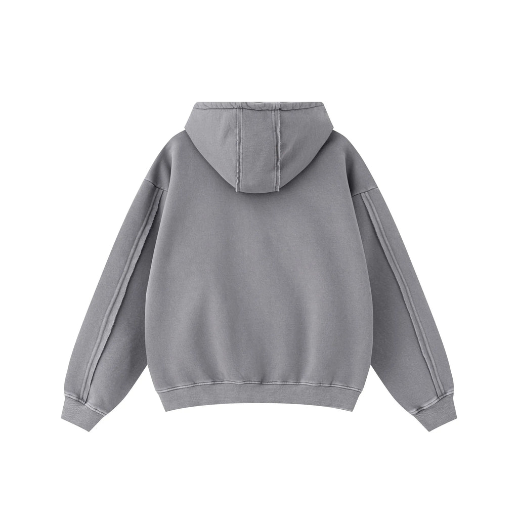 Gray hoodie on a white background