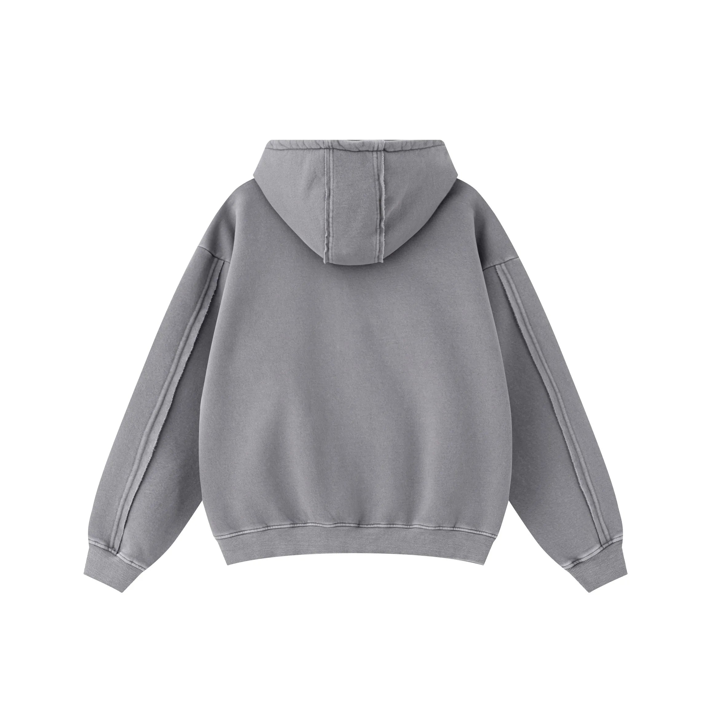 Gray hoodie on a white background