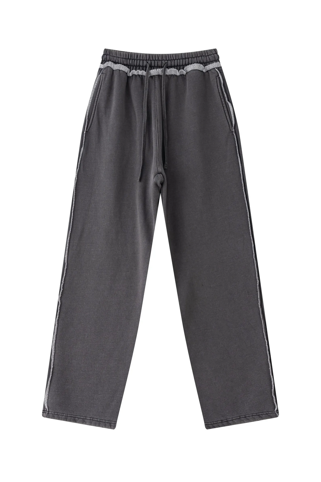 Gray sweatpants on a white background