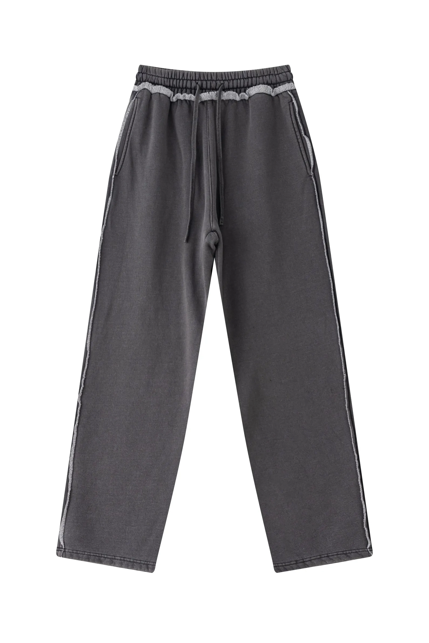 Gray sweatpants on a white background