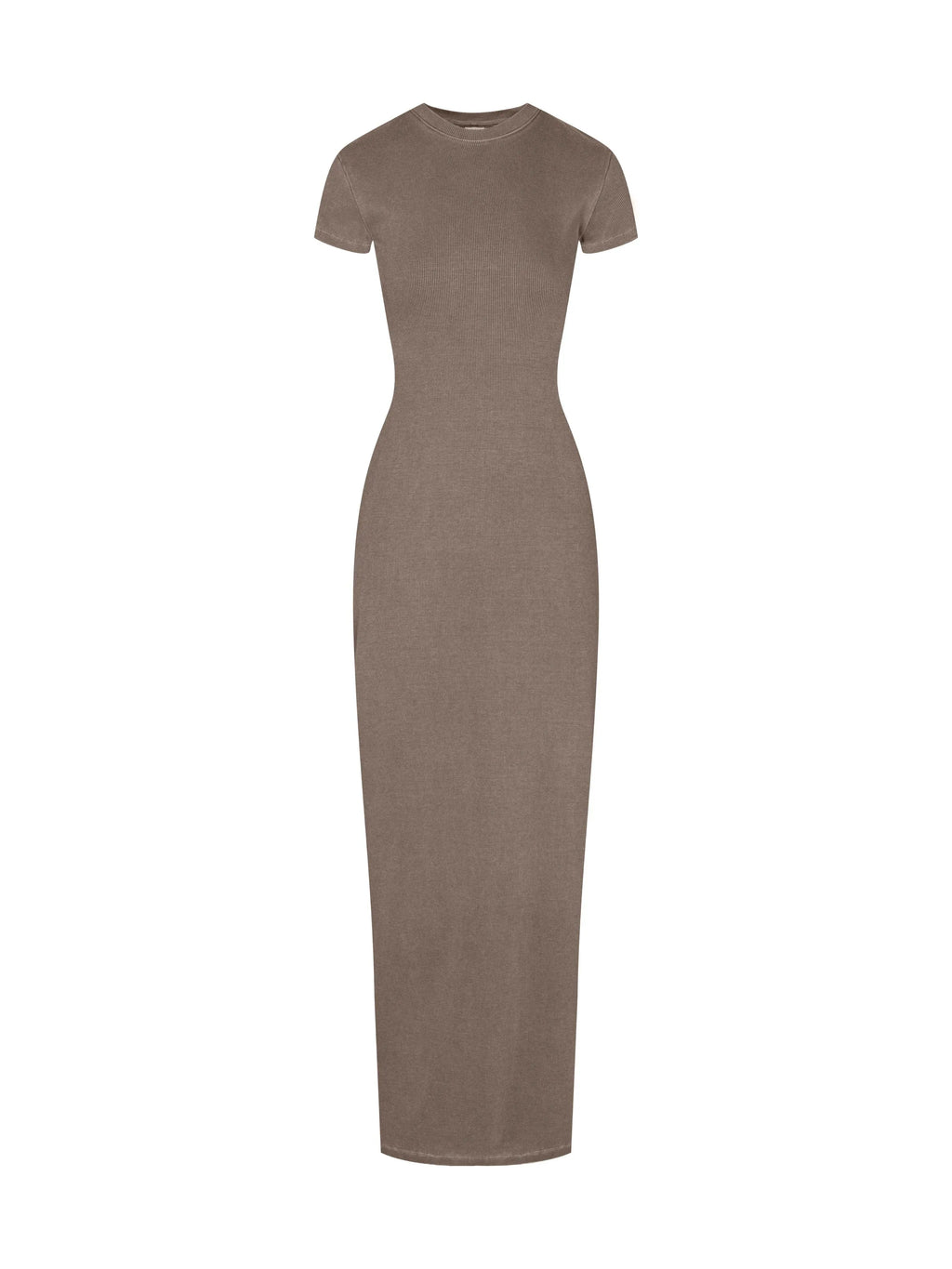 Brown dress on a white background