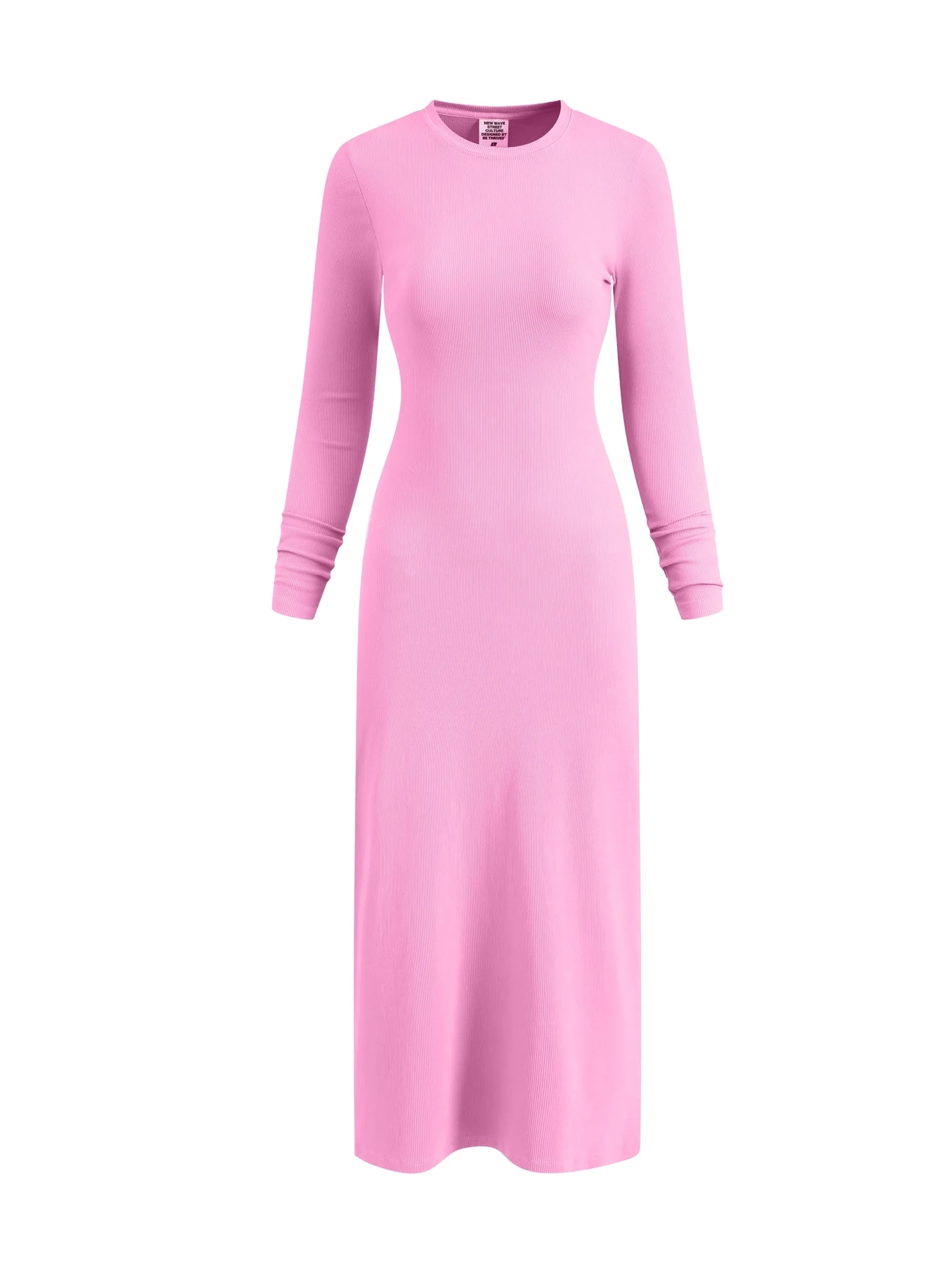 WASHED BODYCON MAXI DRESS WITH HIGH SLIT