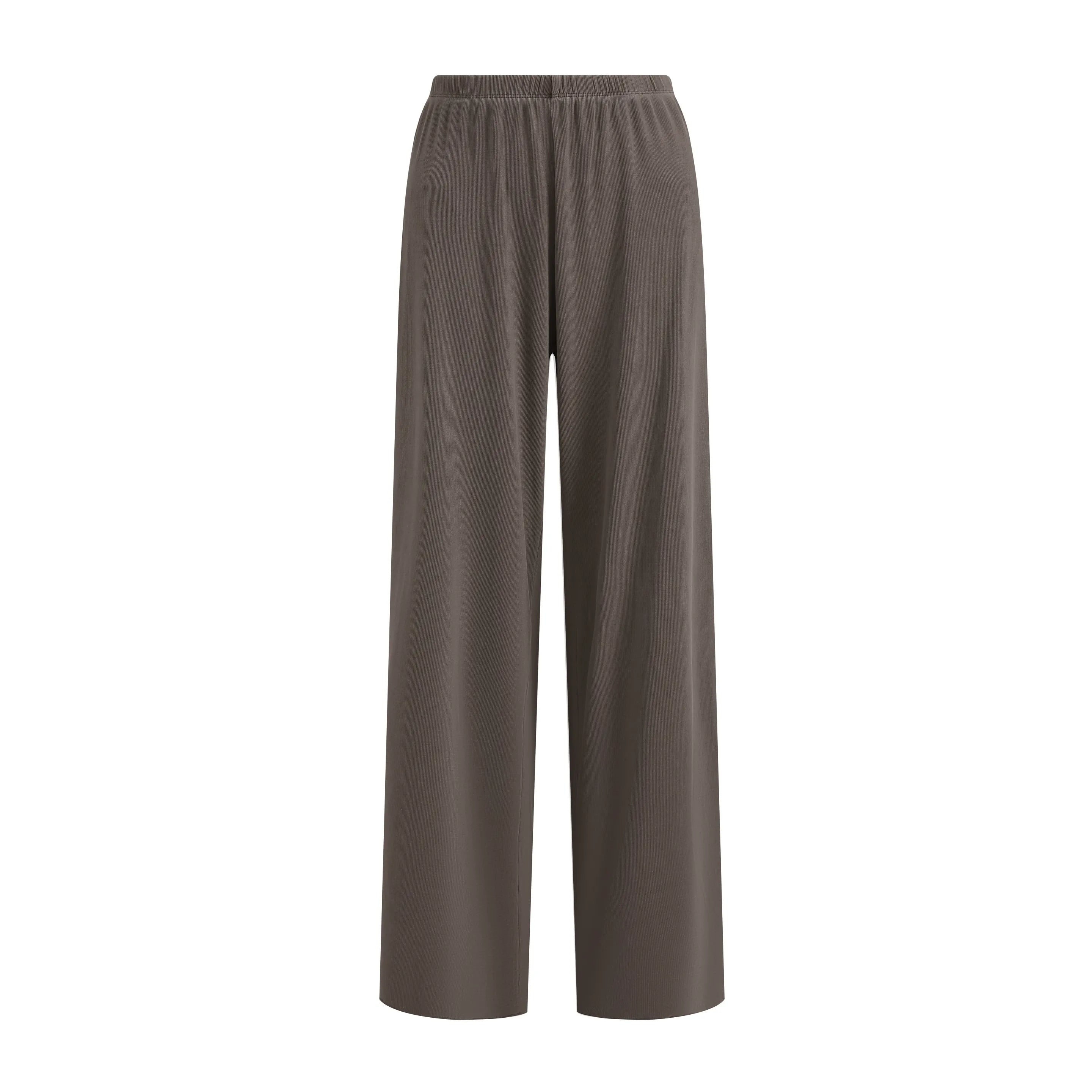 WASHED SLIM-FIT STRAIGHT-LEG PANTS