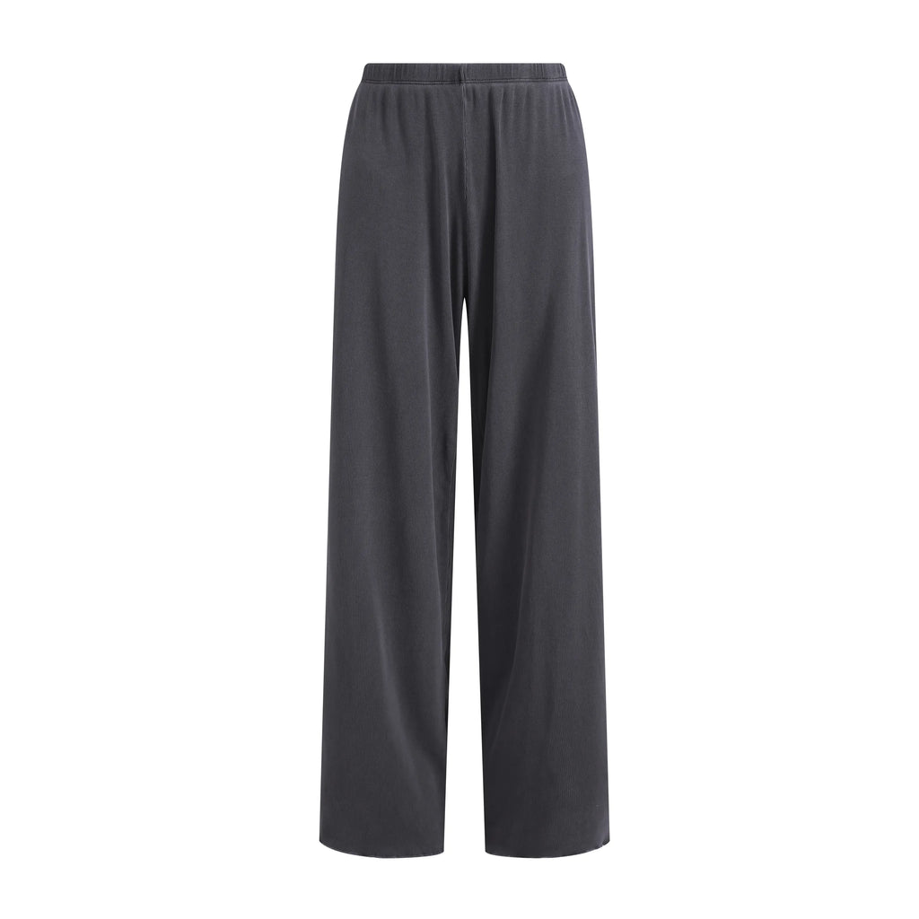 WASHED SLIM-FIT STRAIGHT-LEG PANTS