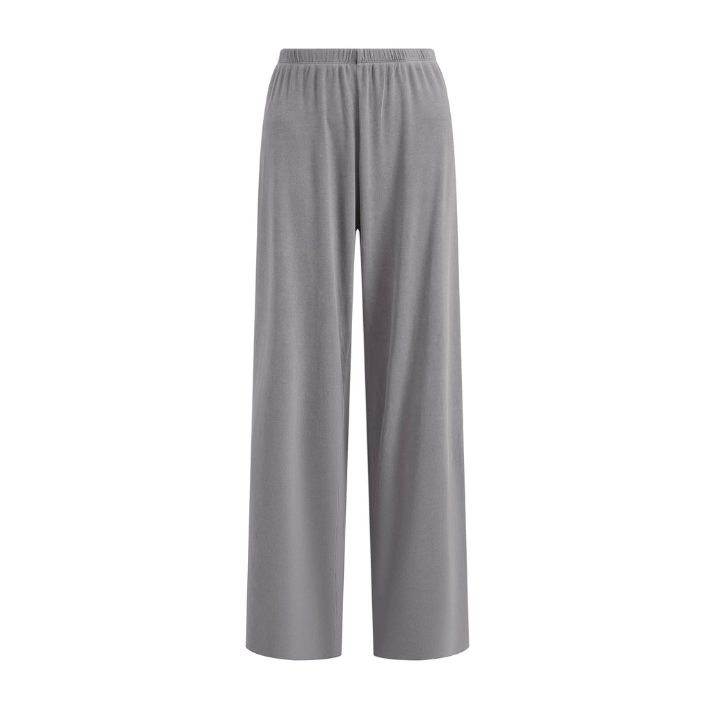WASHED SLIM-FIT STRAIGHT-LEG PANTS