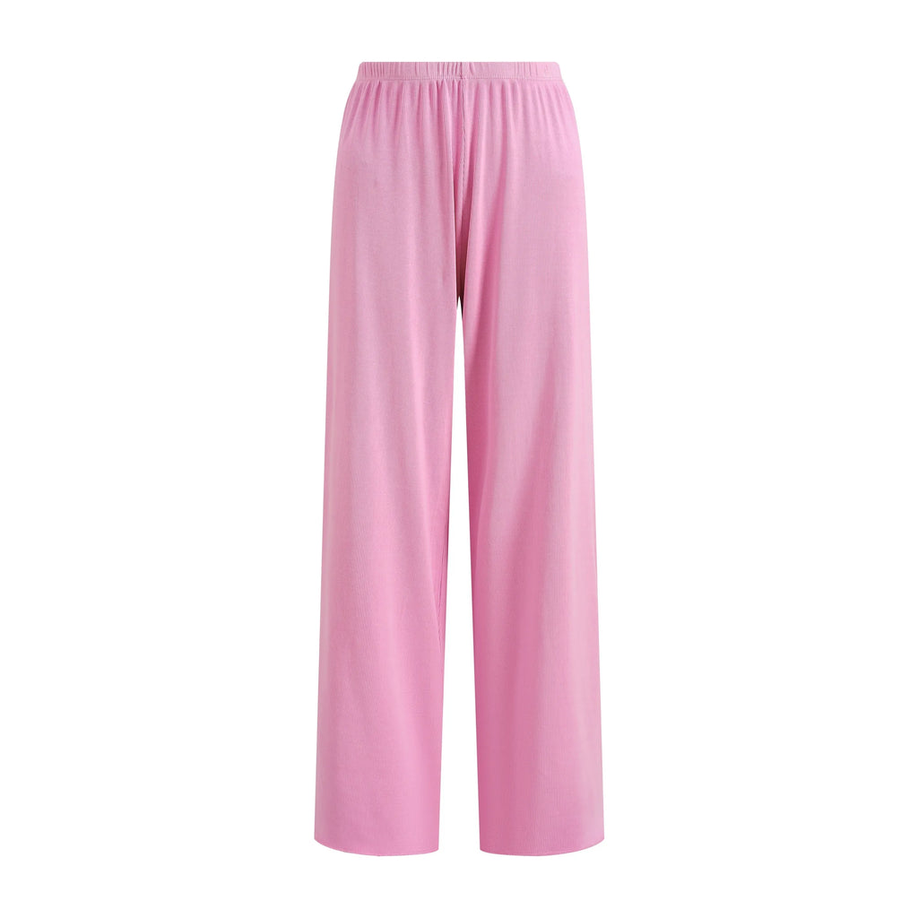 WASHED SLIM-FIT STRAIGHT-LEG PANTS