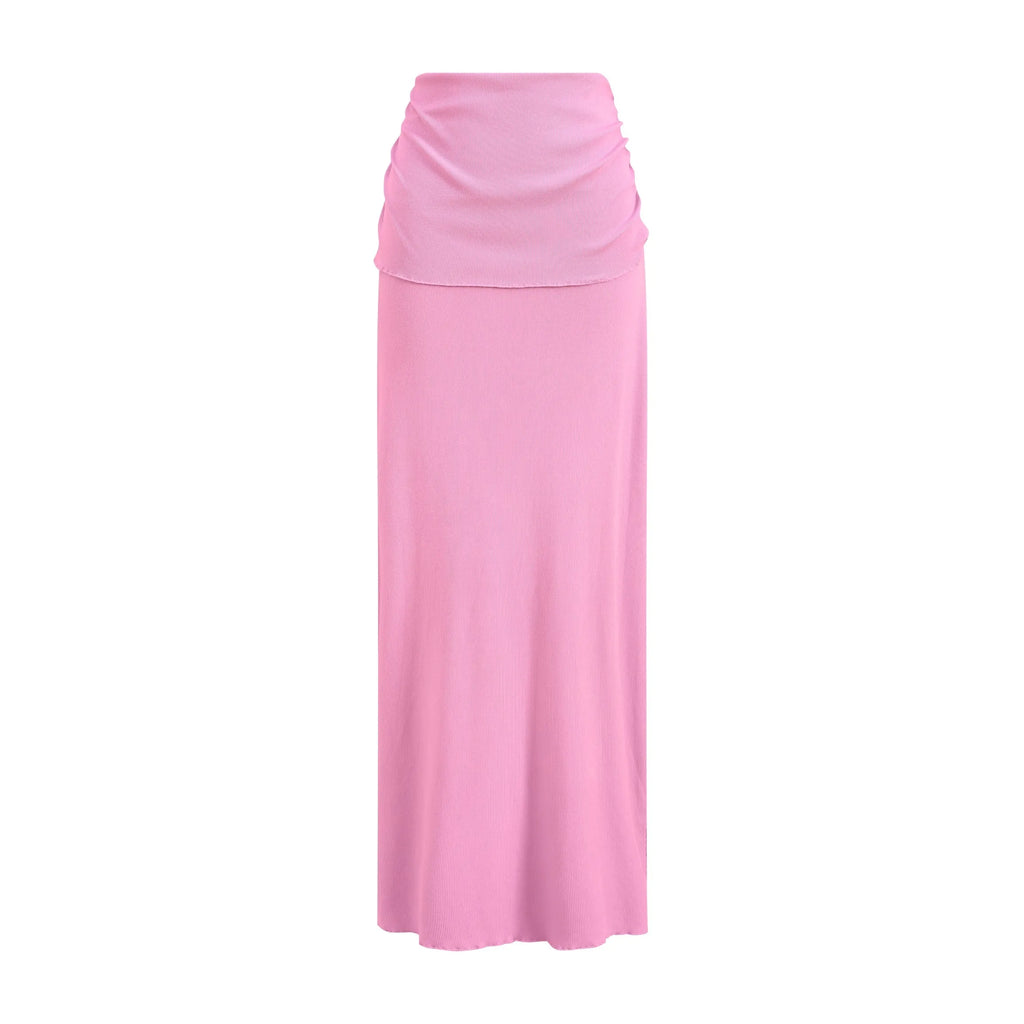 Pink skirt on a white background