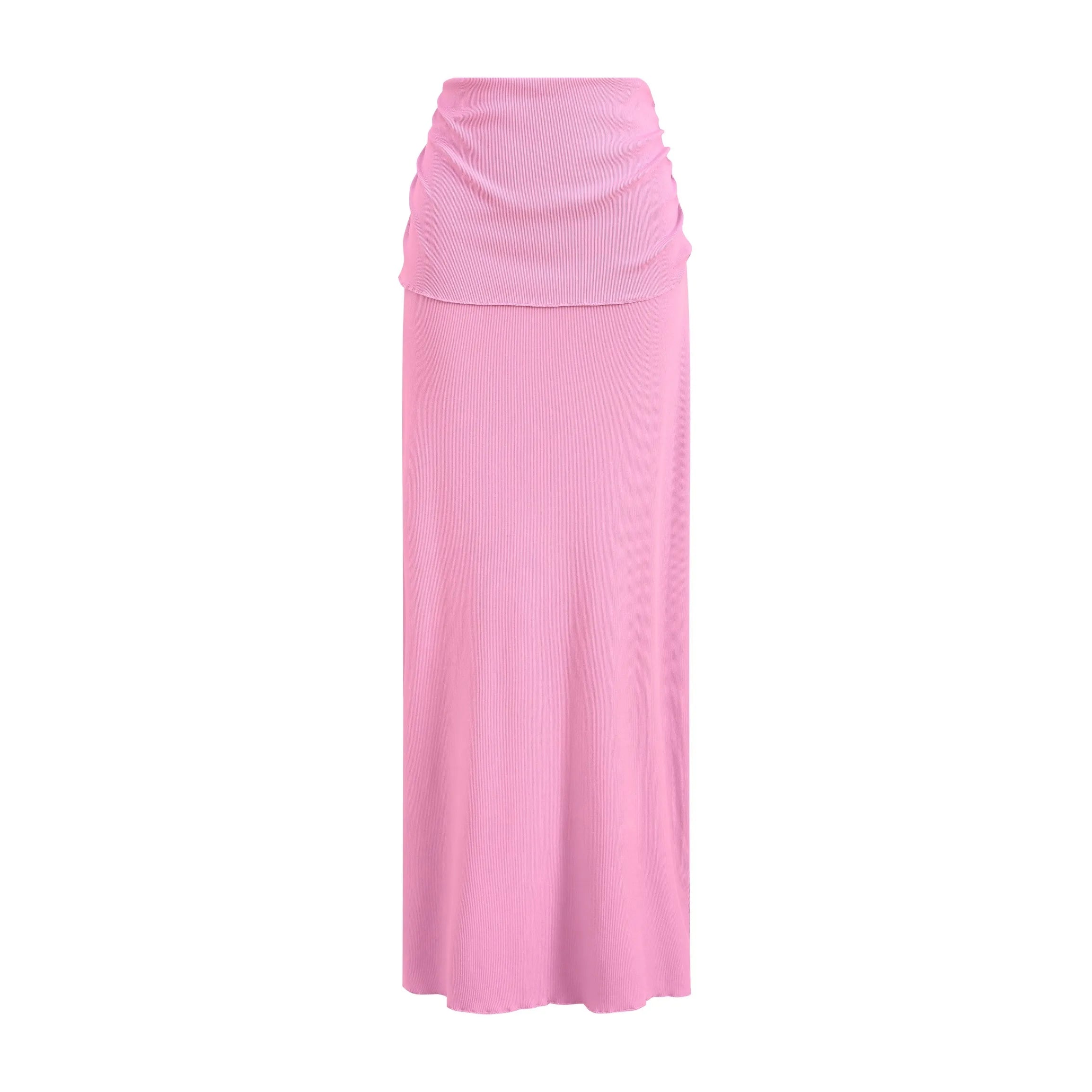 Pink skirt on a white background