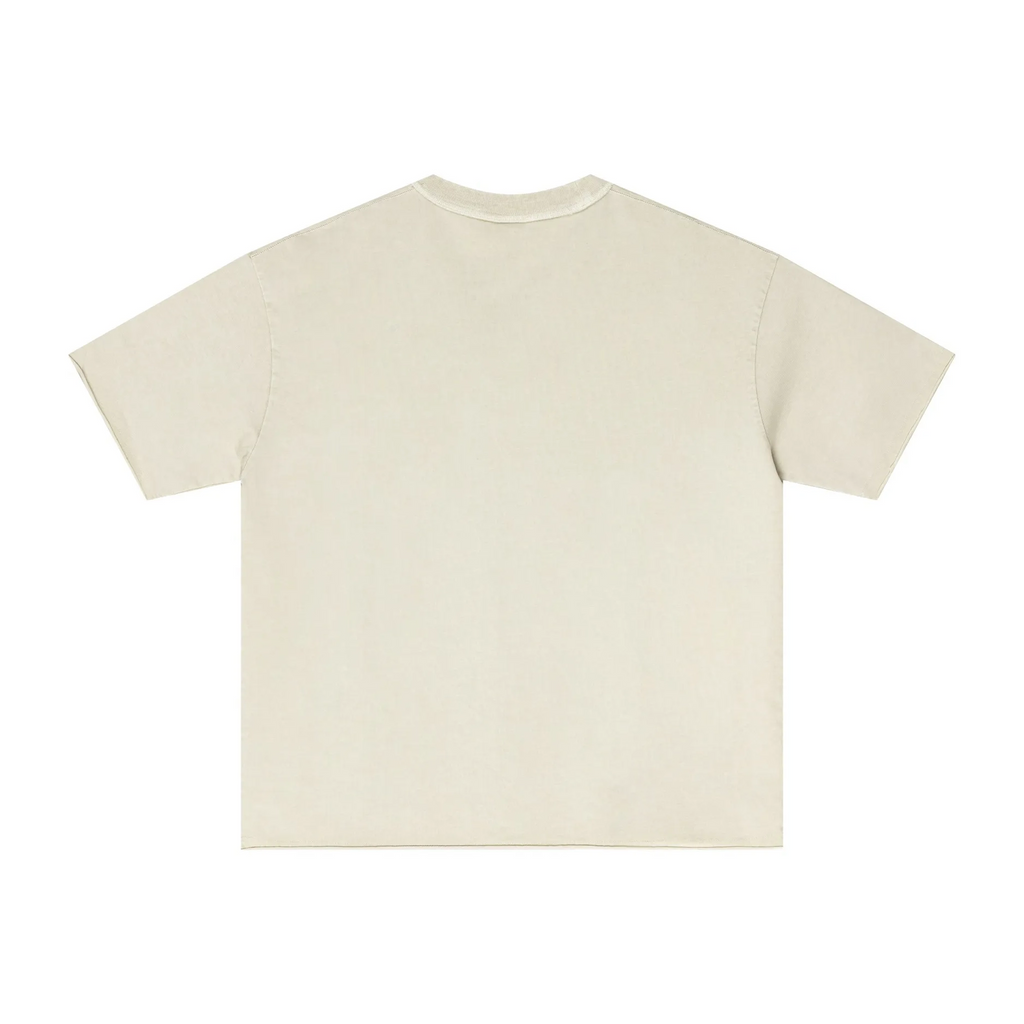 Beige t-shirt on a white background