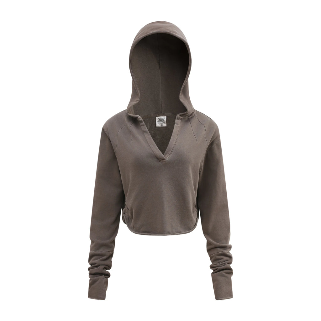 Brown hoodie on a white background