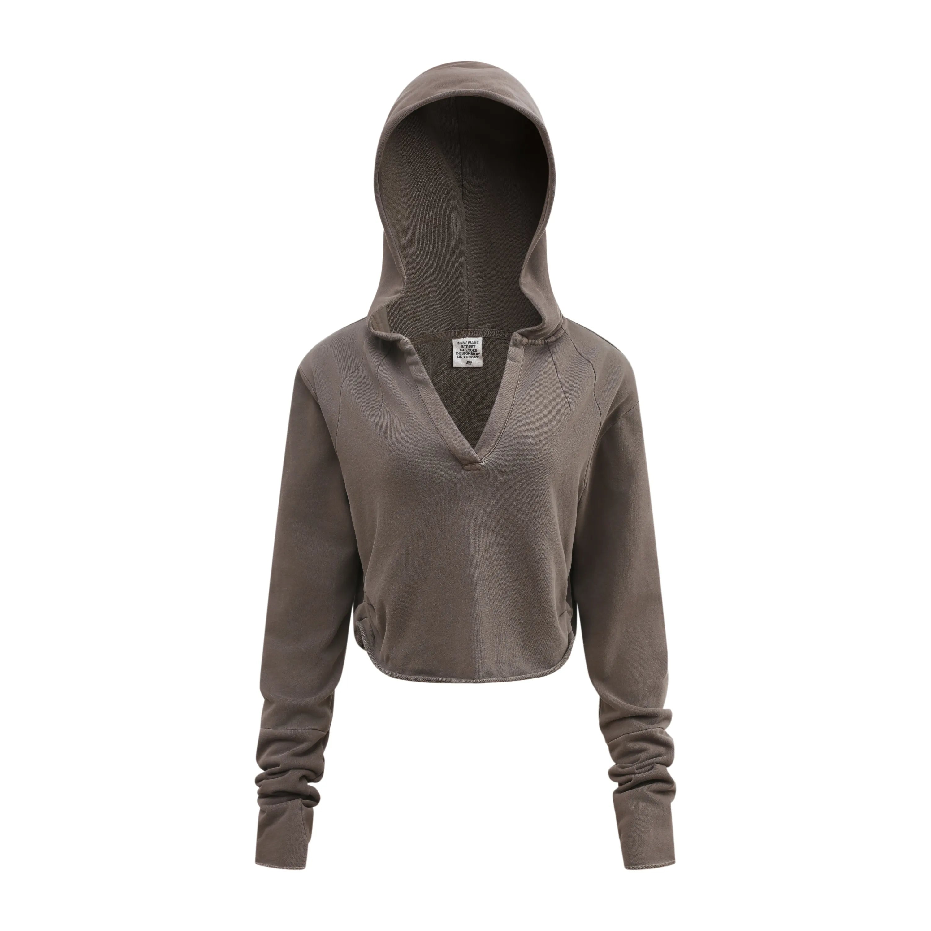 Brown hoodie on a white background