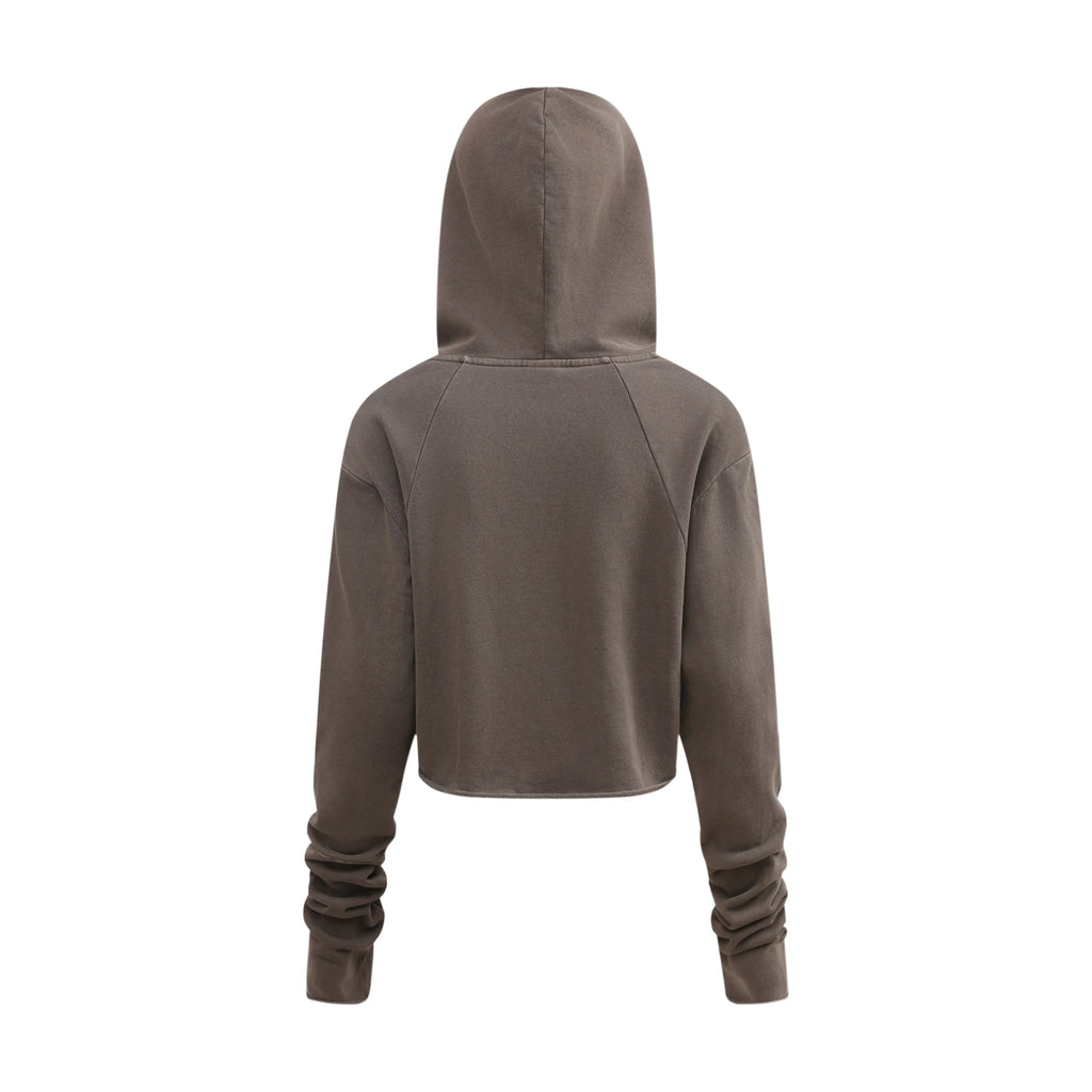 Brown hoodie on a white background