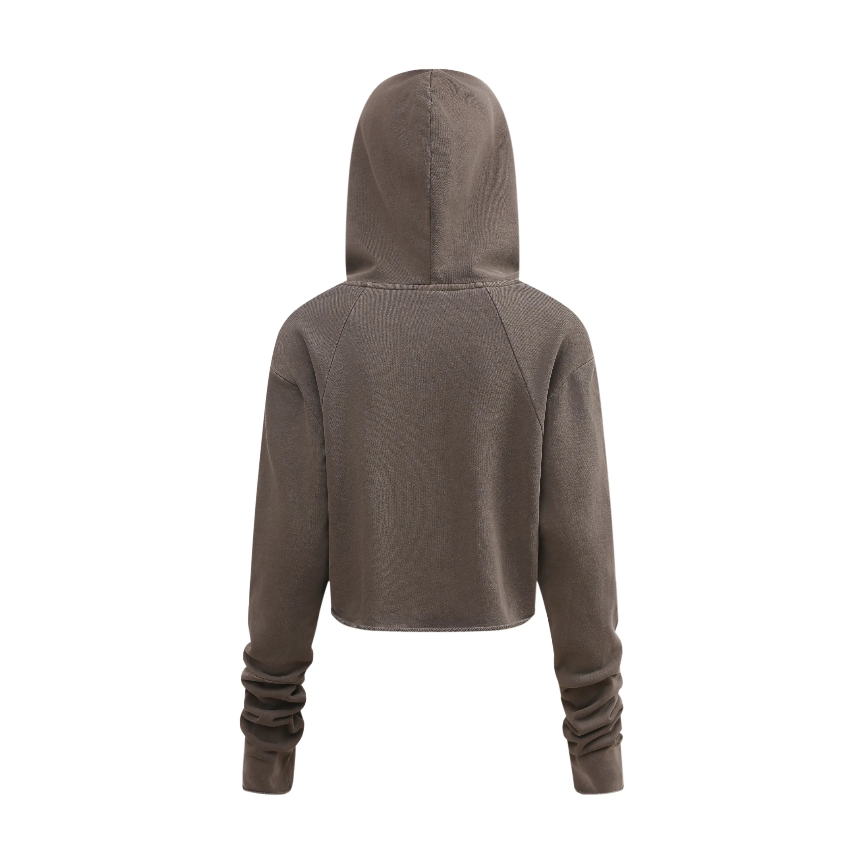 Brown hoodie on a white background