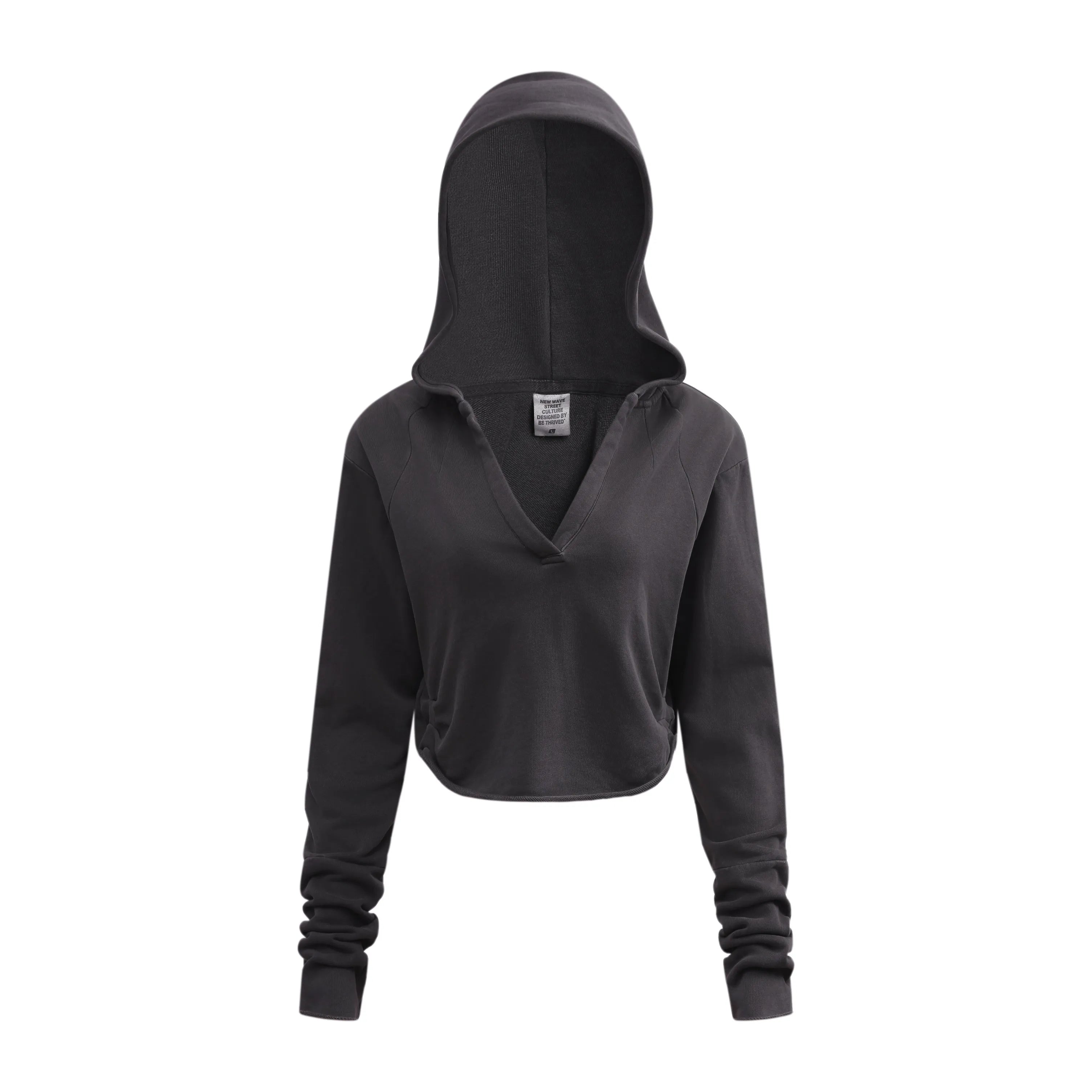 Black hoodie on a white background