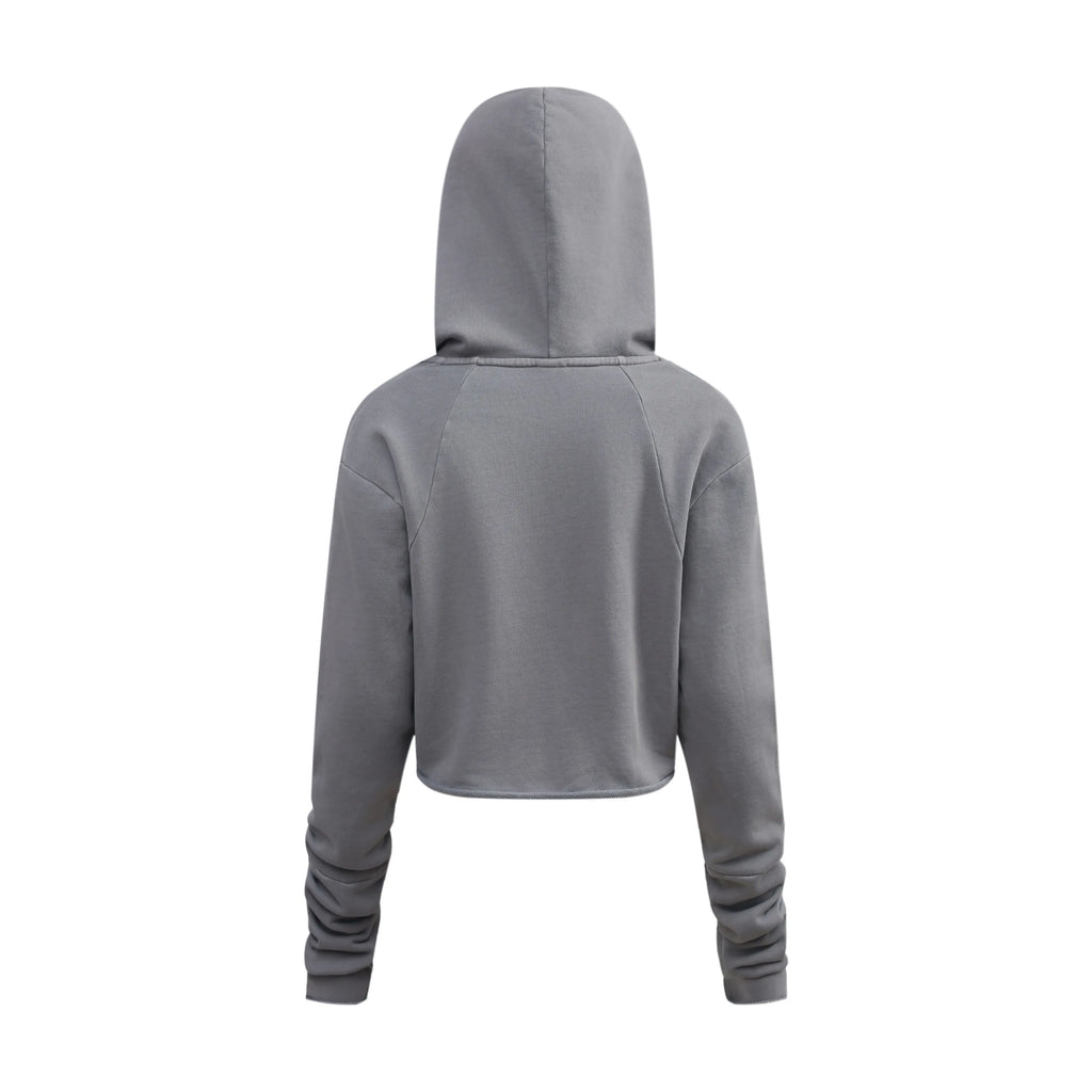 Gray hoodie on a white background