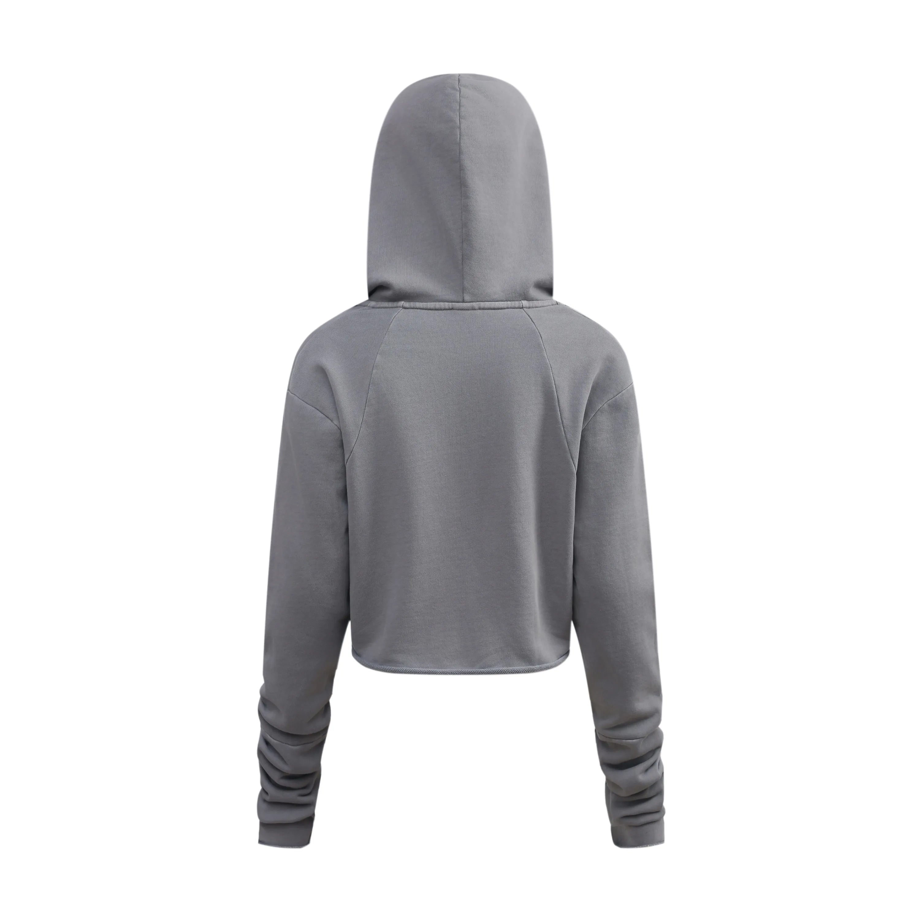 Gray hoodie on a white background