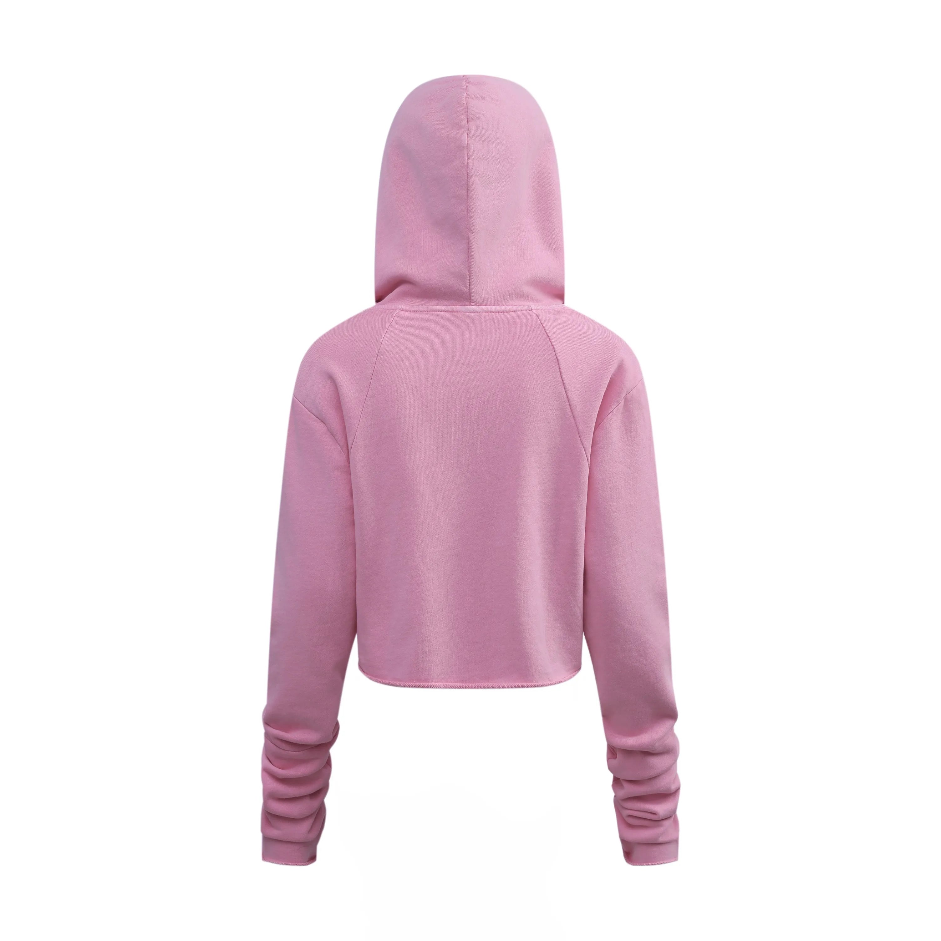 Pink hoodie on a white background