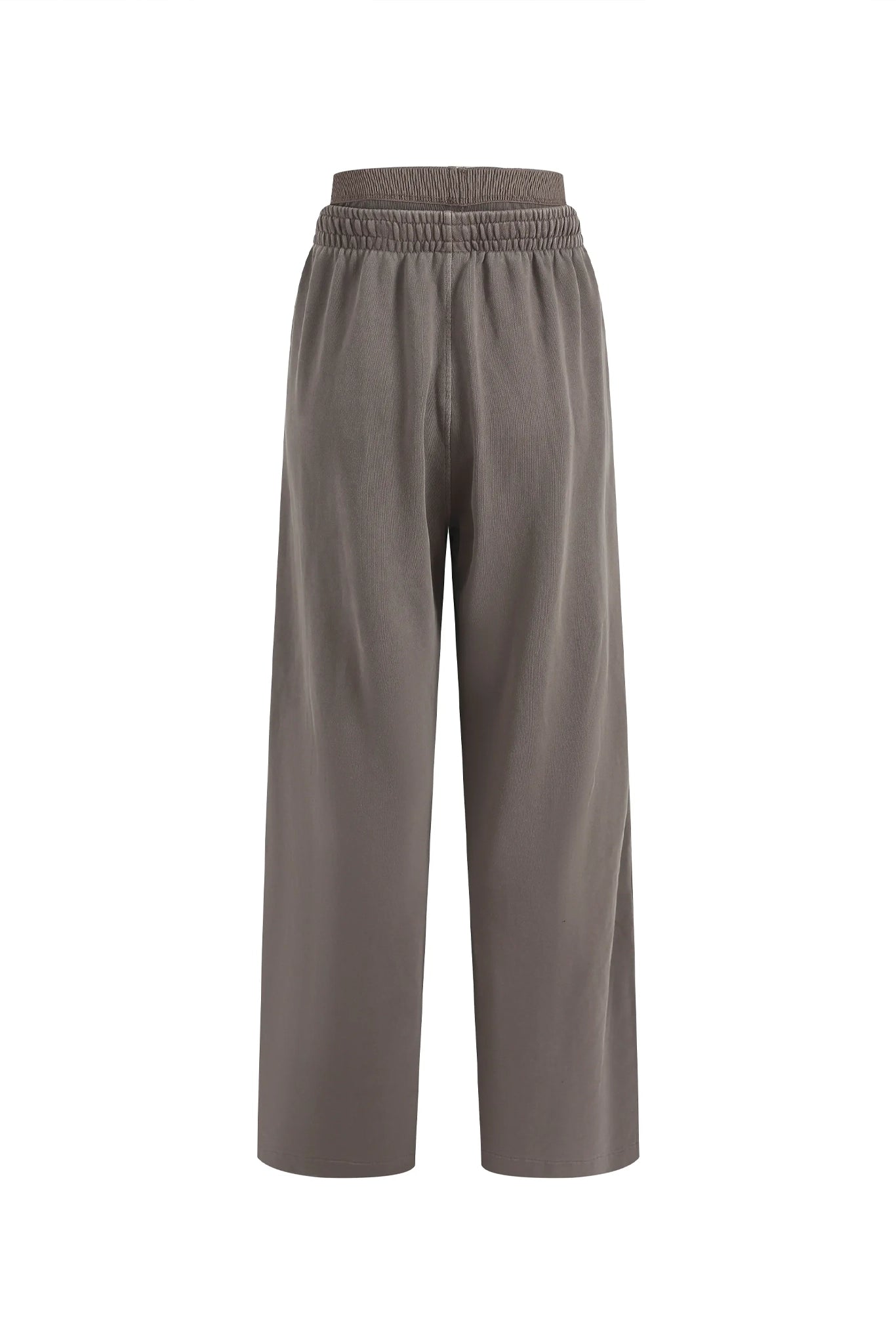 WOMEN'S DOUBLE WAIST STRAIGHT LEG PANTS