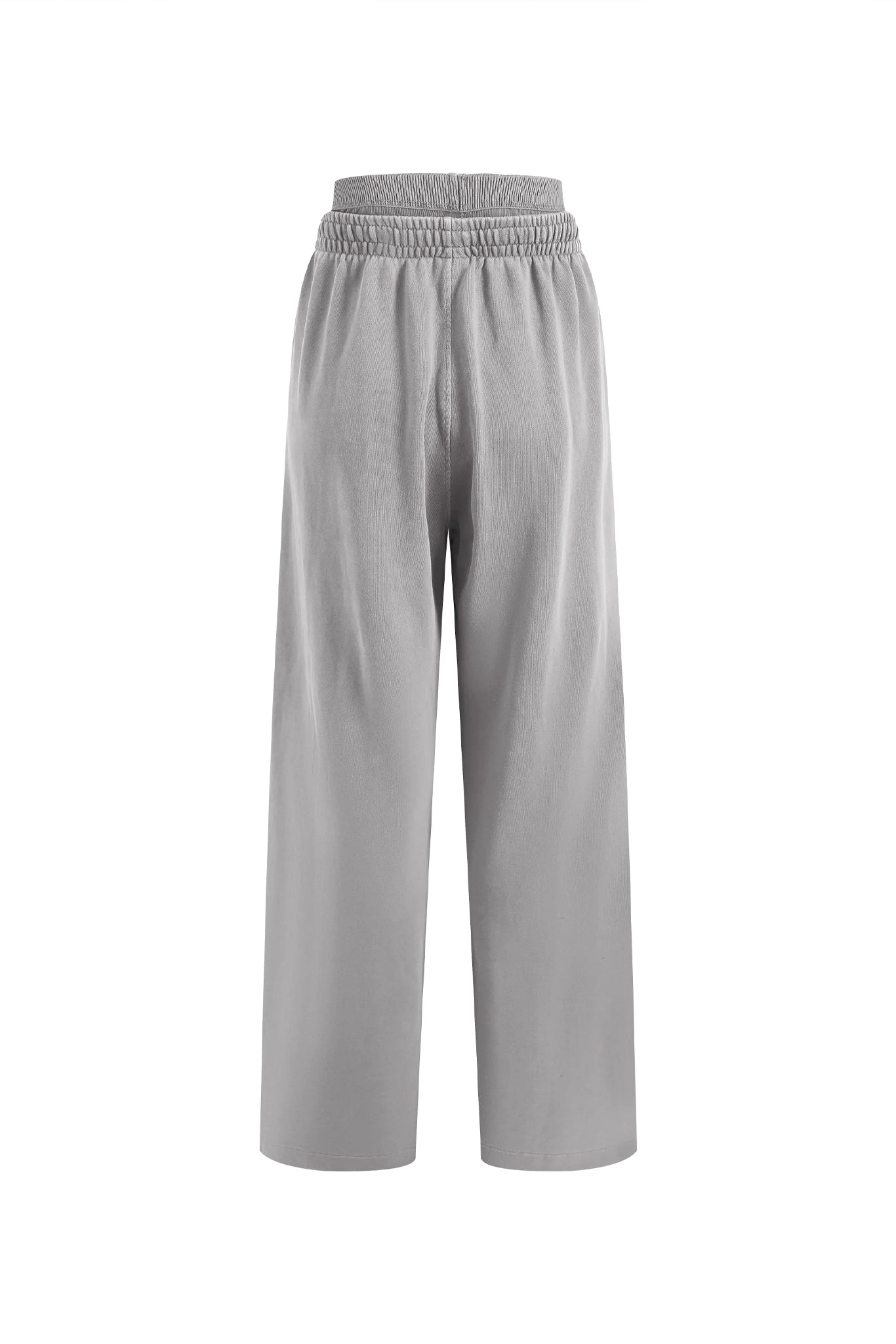 WOMEN'S DOUBLE WAIST STRAIGHT LEG PANTS