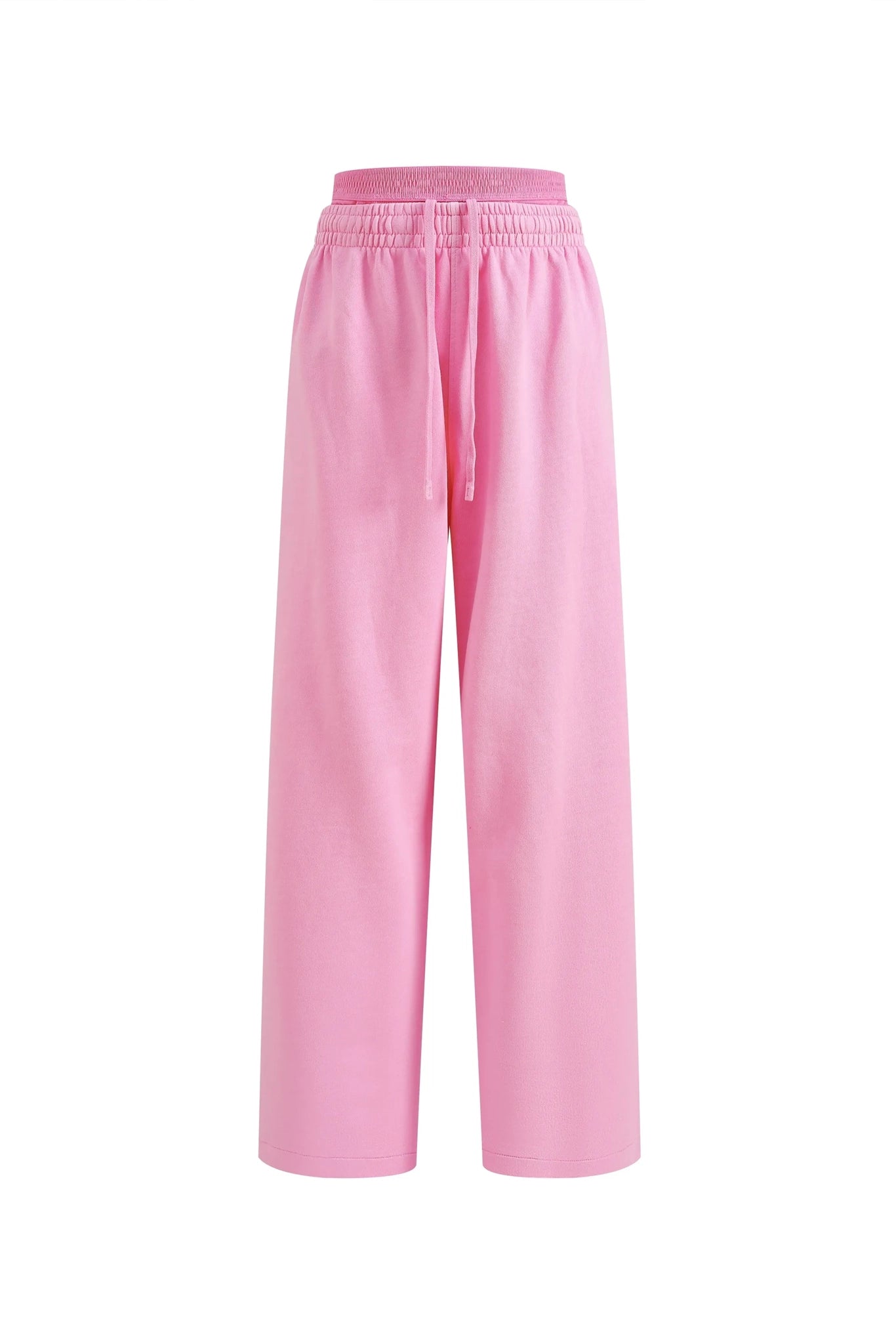 WOMEN'S DOUBLE WAIST STRAIGHT LEG PANTS